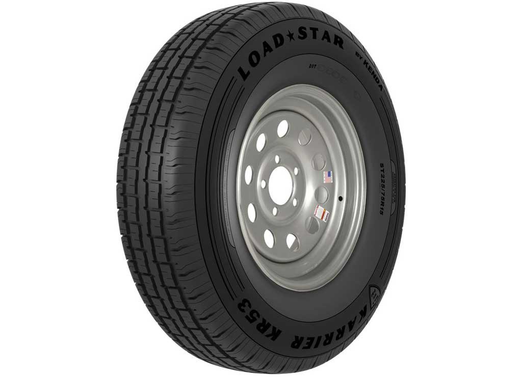 Trailer tire and wheel assembly