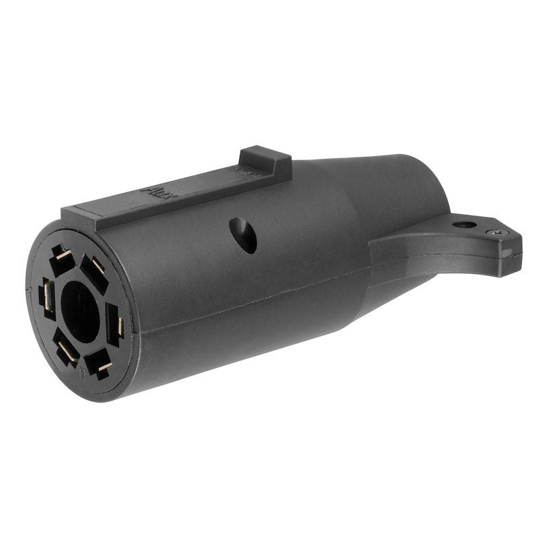 Trailer wiring adapter for a seven-way RV blade vehicle socket