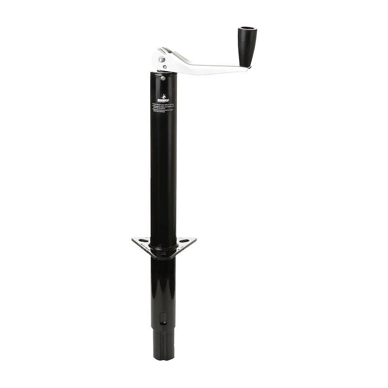 Manual A-frame top-wind trailer tongue jack