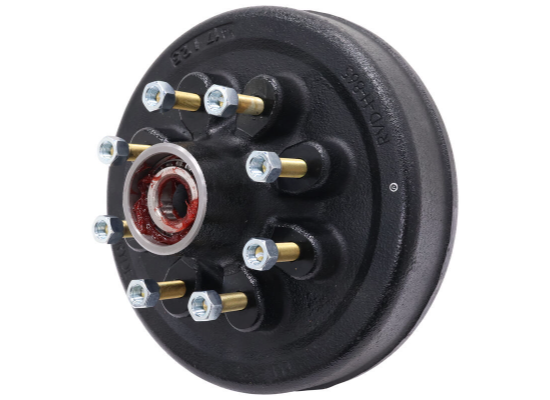 Trailer brake drum and hub assembly for a 7K axle