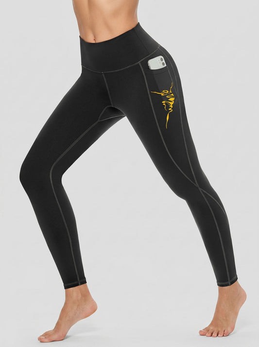 Forever Dancer black high-waist logo leggings
