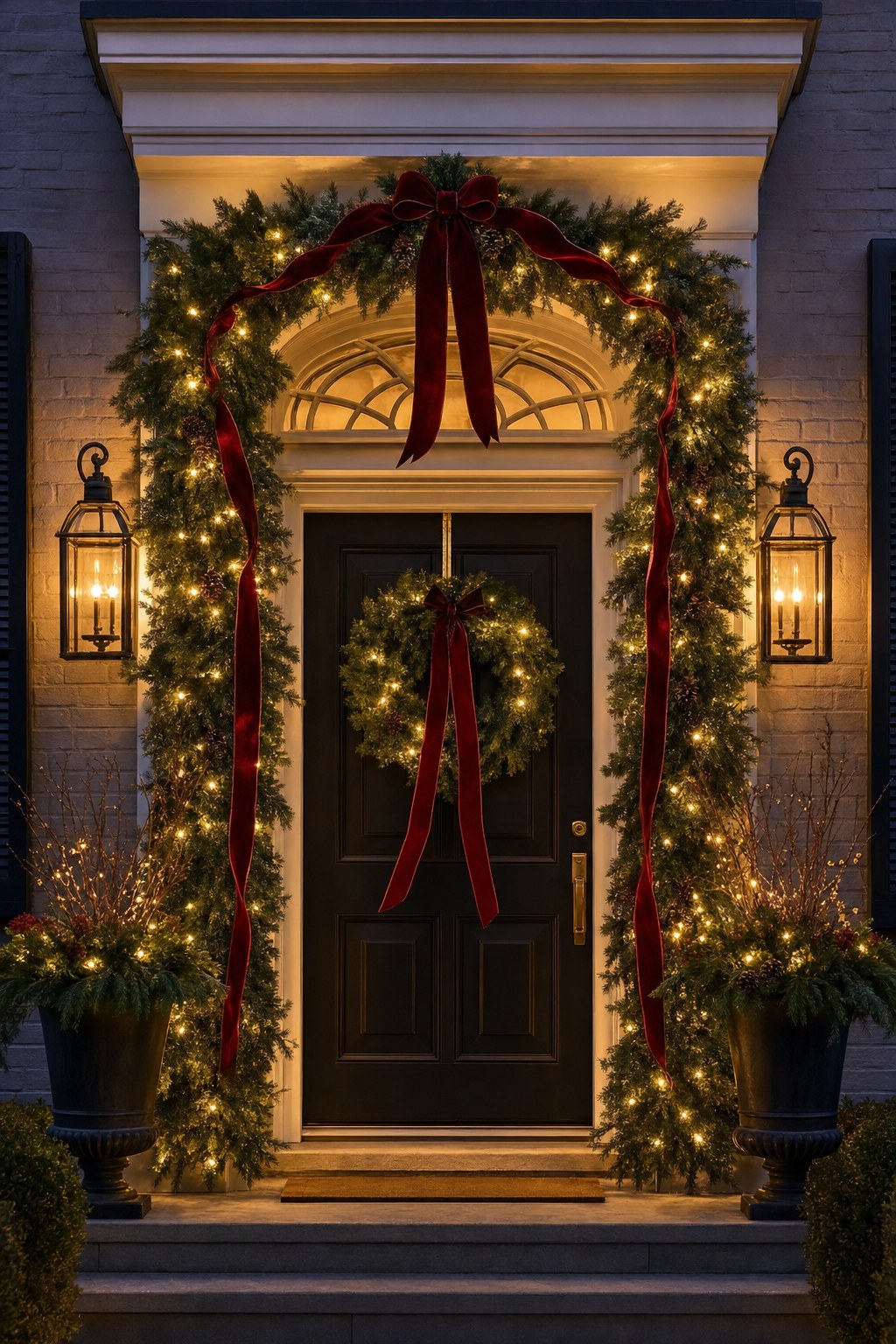 Holiday Entrances styling by Set the Scene by Addie