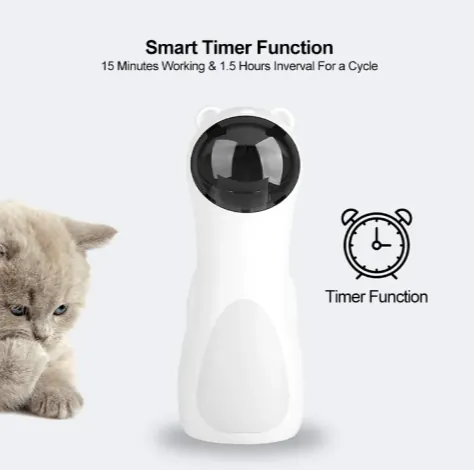 Automatic Bear Laser Cat Toy – 2 Modes, USB Powered