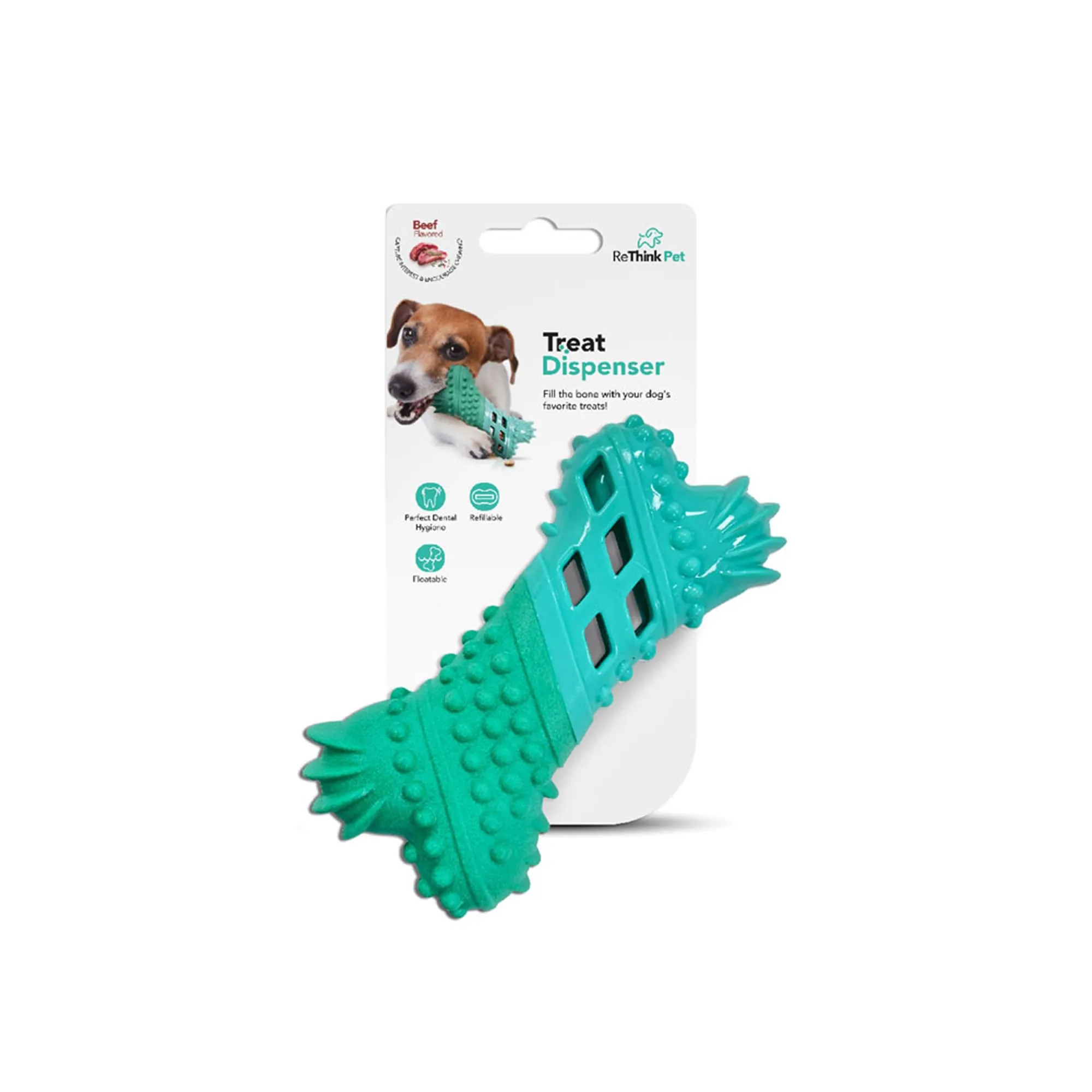 Beef Flavored Treat Dispenser Dog Toy