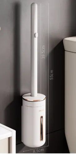 Wall-Mounted Disposable Toilet Brush Set