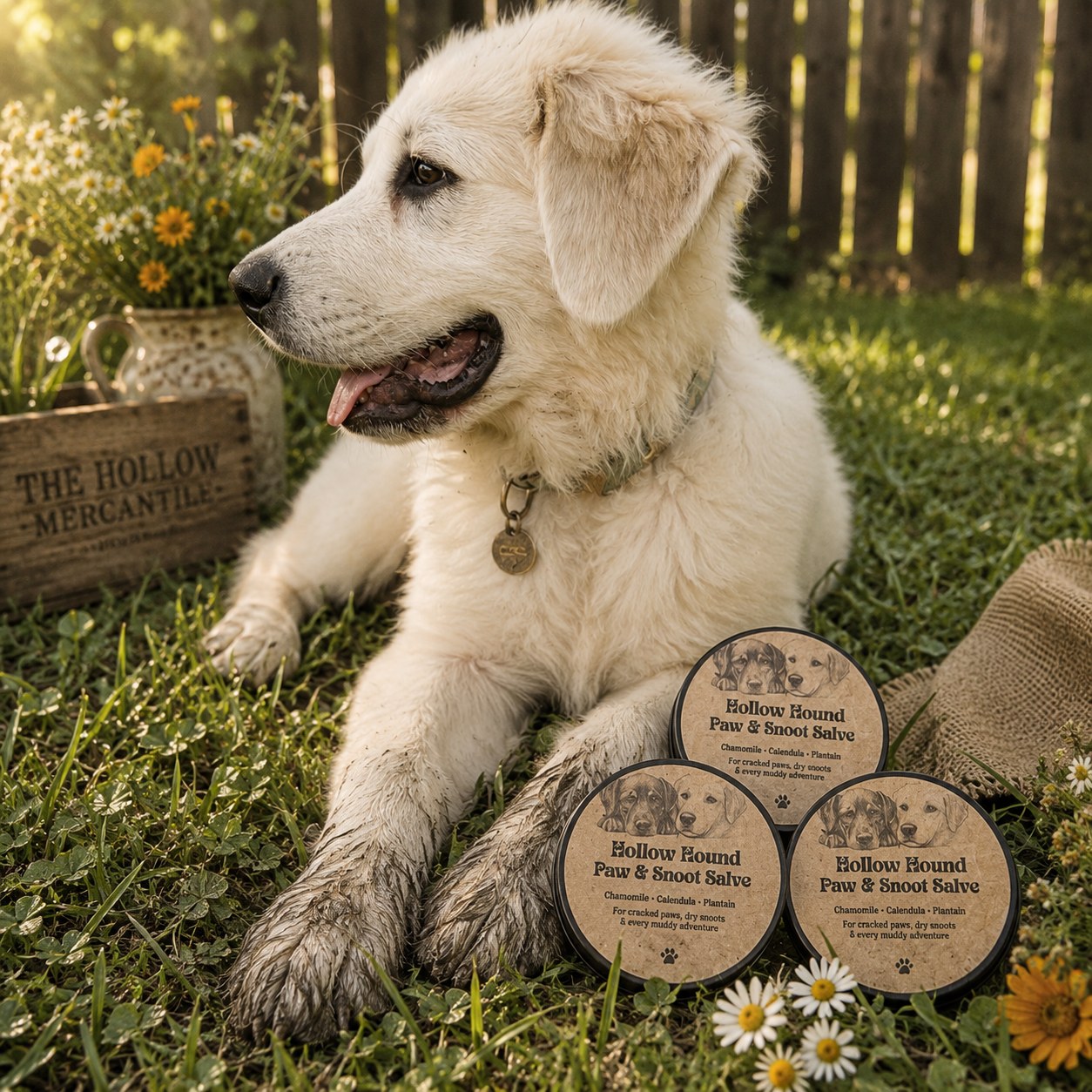 Hollow Hound Paw and Snoot Salve jar