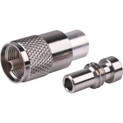 PL259 Solder Type Connector for RG58 Coax fits most Radios