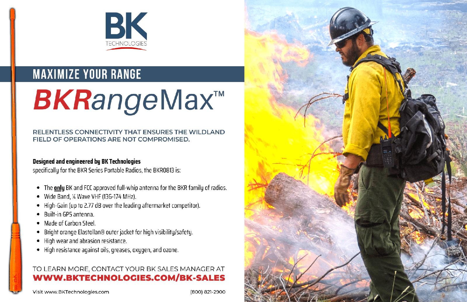 BKR0813 Long Range VHF/GPS Antenna BKR5000