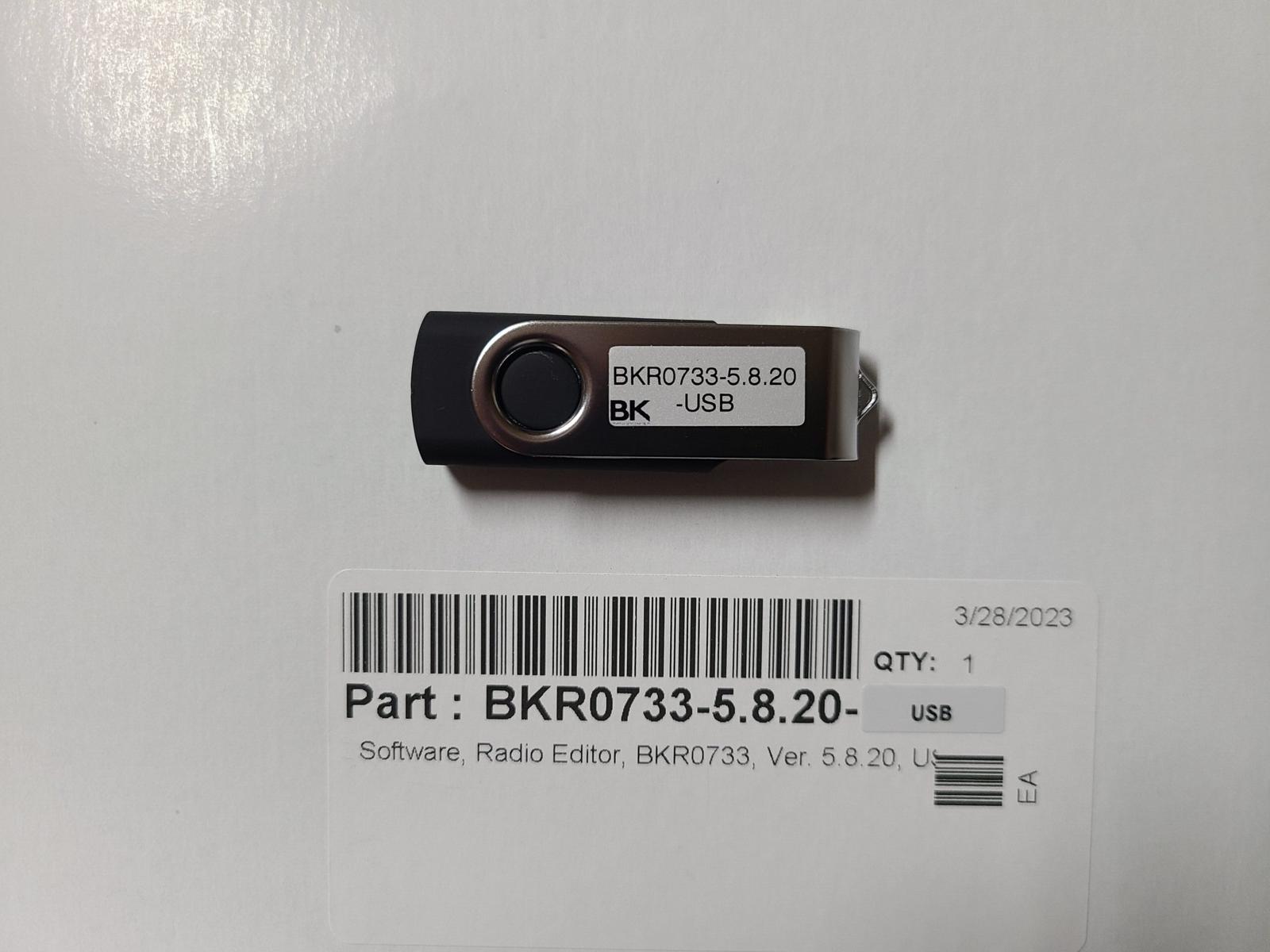 BKR0733 Programming Software