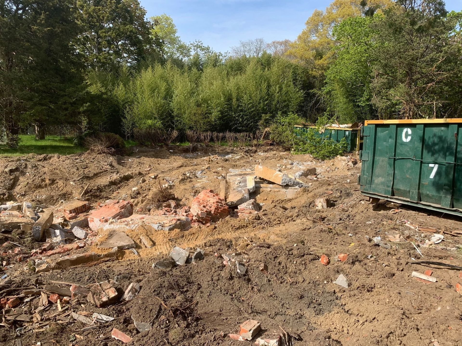 American Pumping truck at a septic job site
