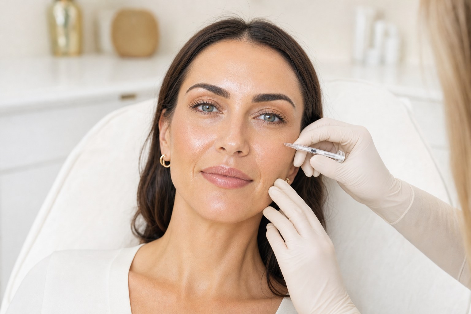 Illustrative close-up of facial skin, not a patient result or a photograph of the provider