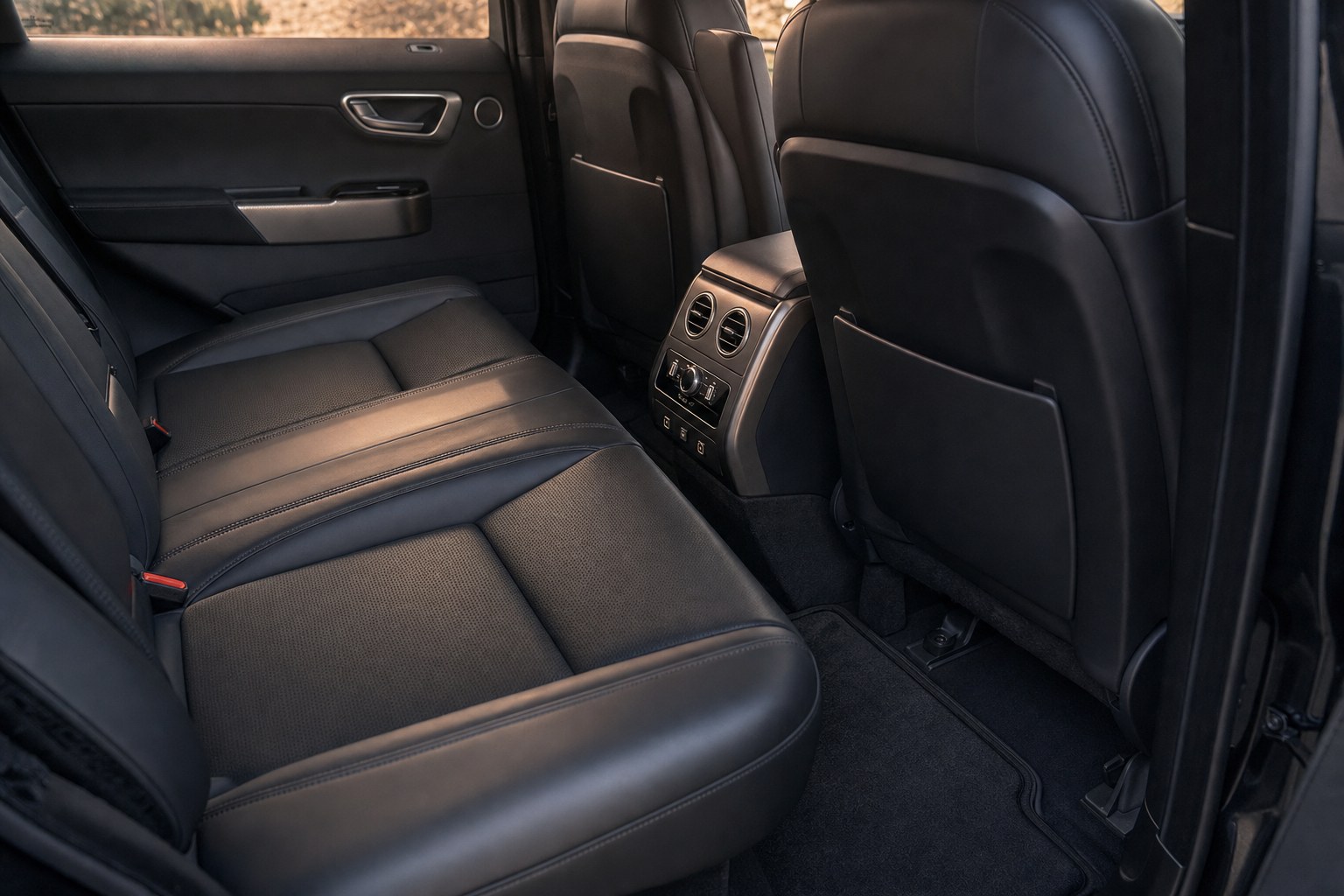 Clean SUV rear interior