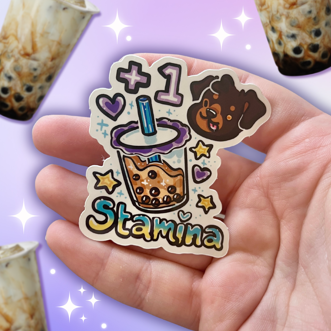 Boba puppy sticker