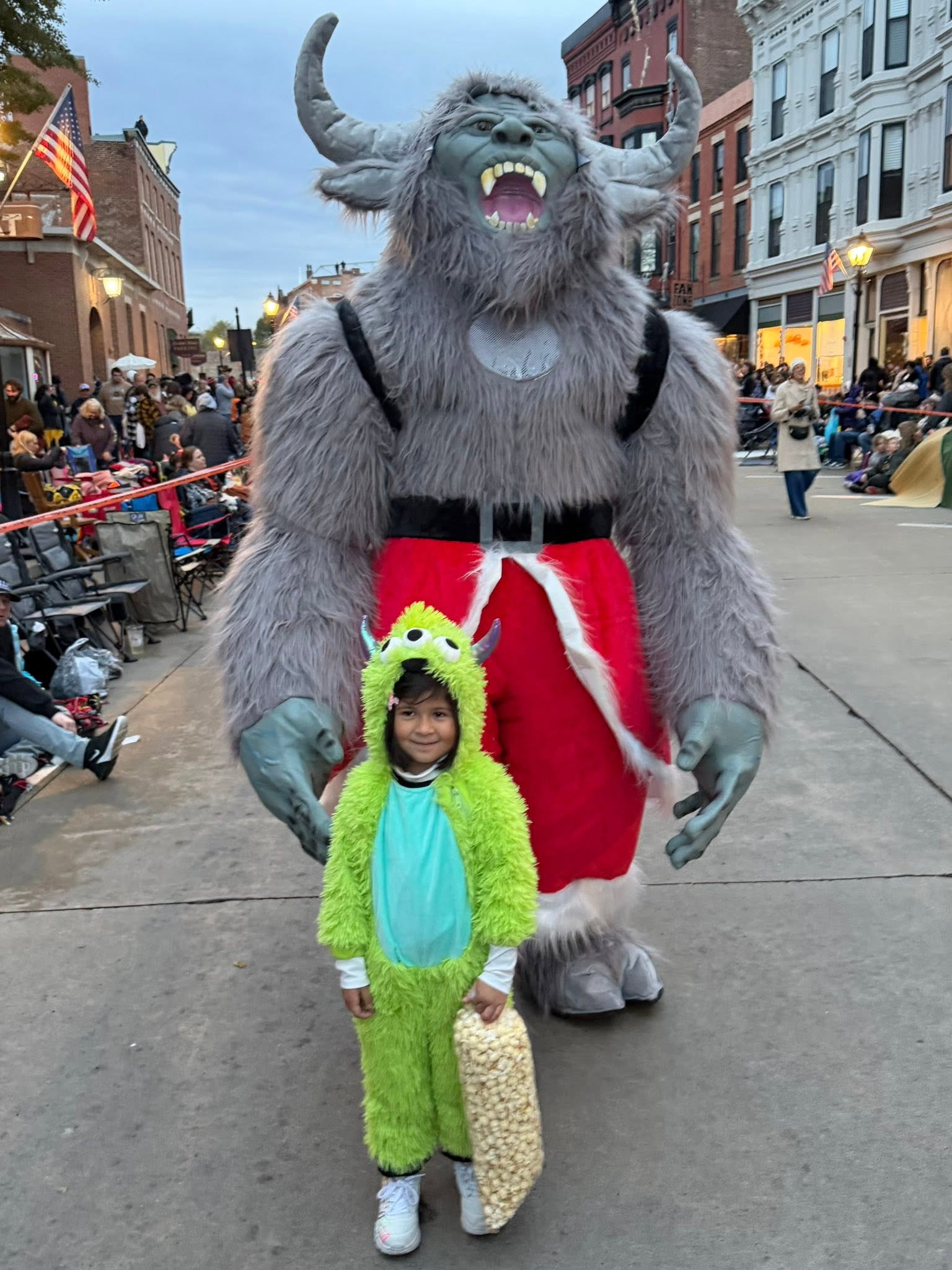 Krampy at the 2025 Galena Halloween Parade, photo 2