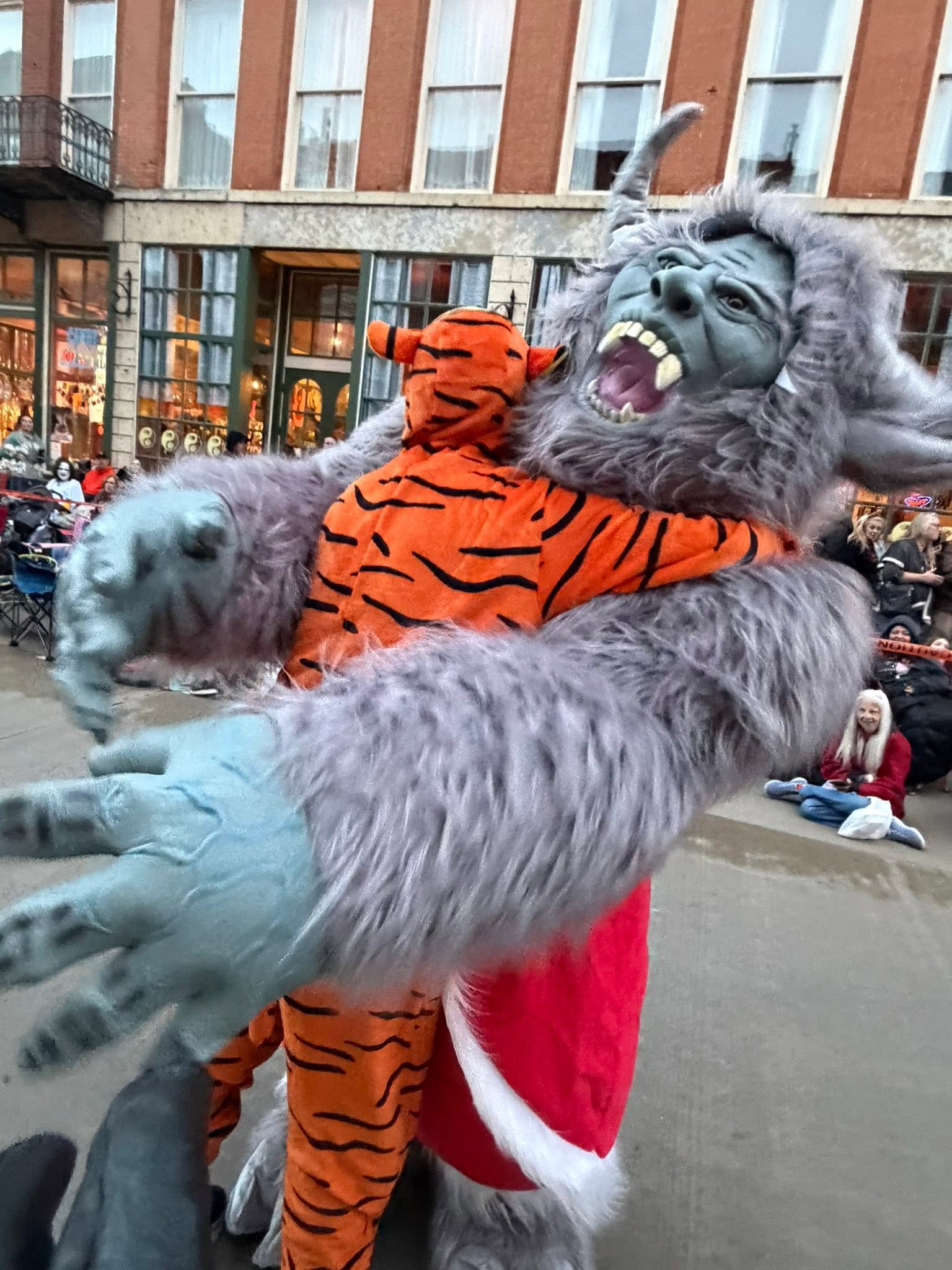 Krampy at the 2025 Galena Halloween Parade, photo 3