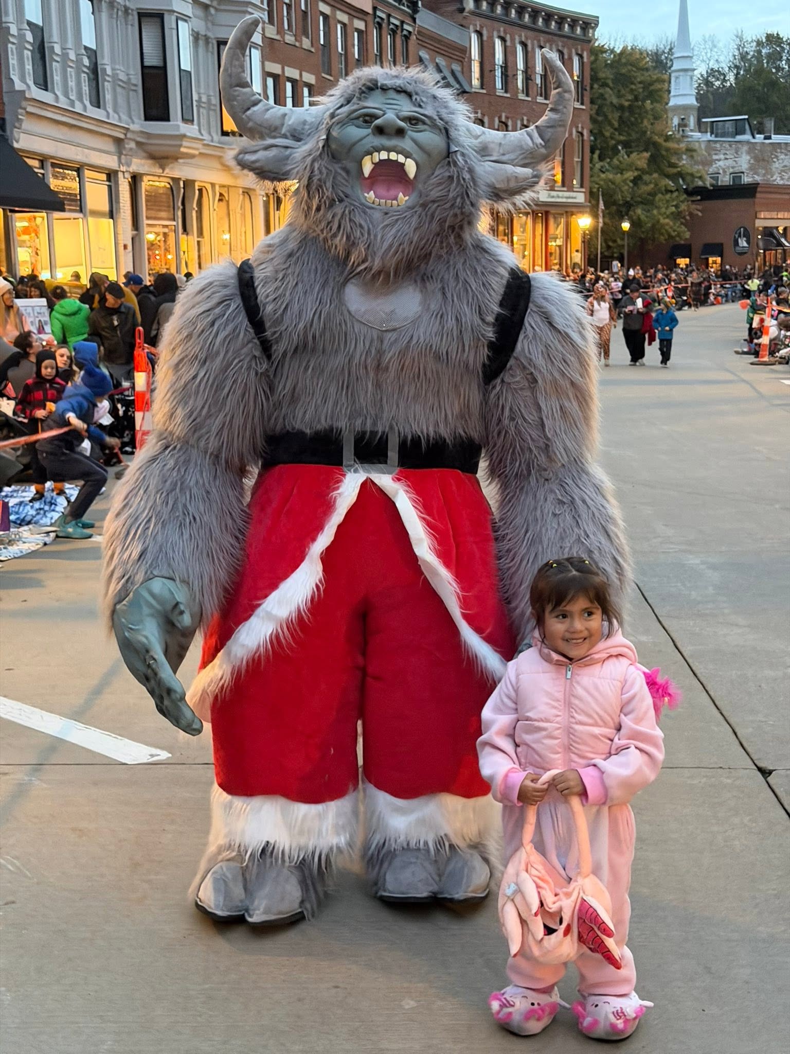 Krampy at the 2025 Galena Halloween Parade, photo 4