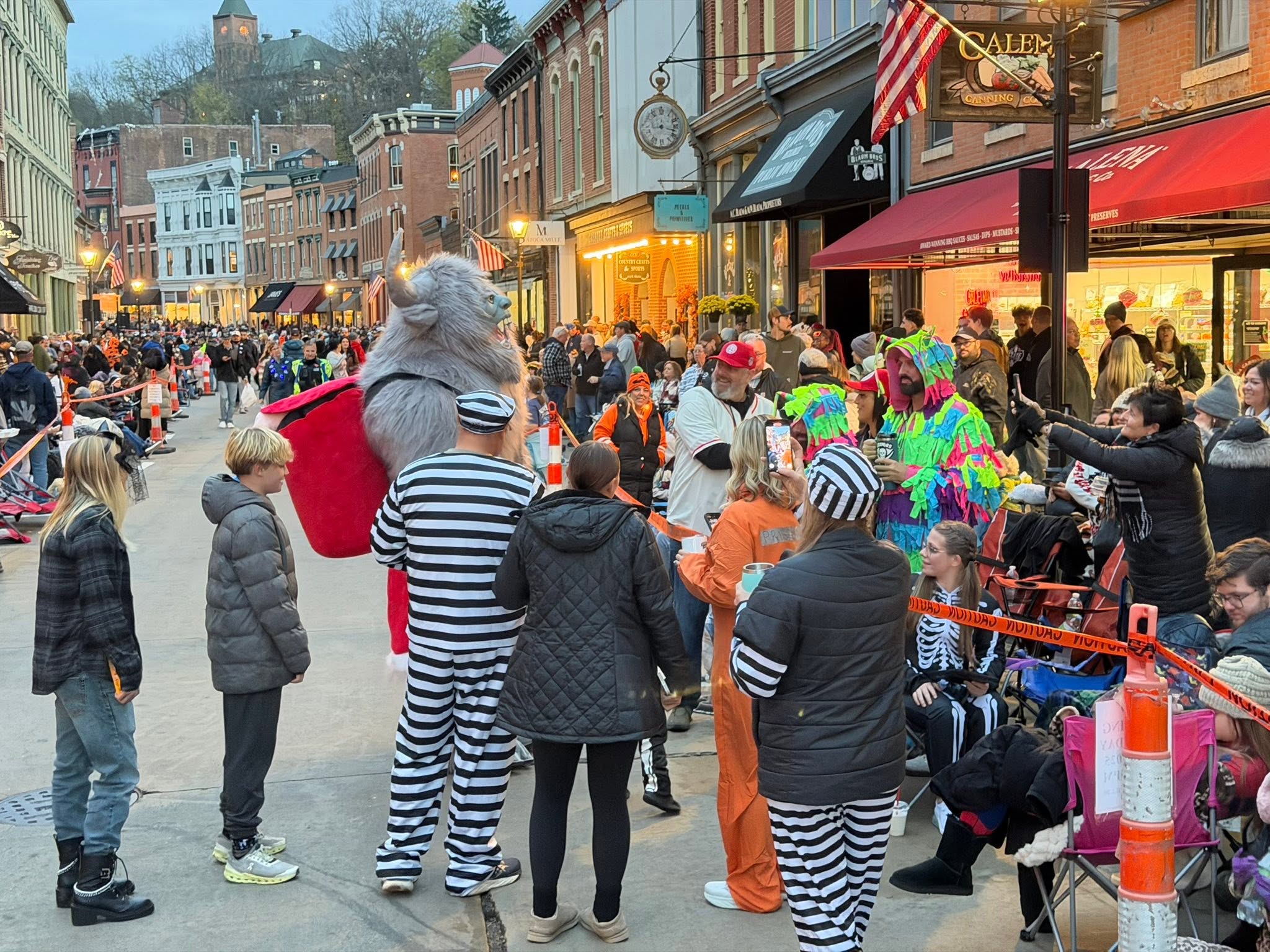 Krampy at the 2025 Galena Halloween Parade, photo 6