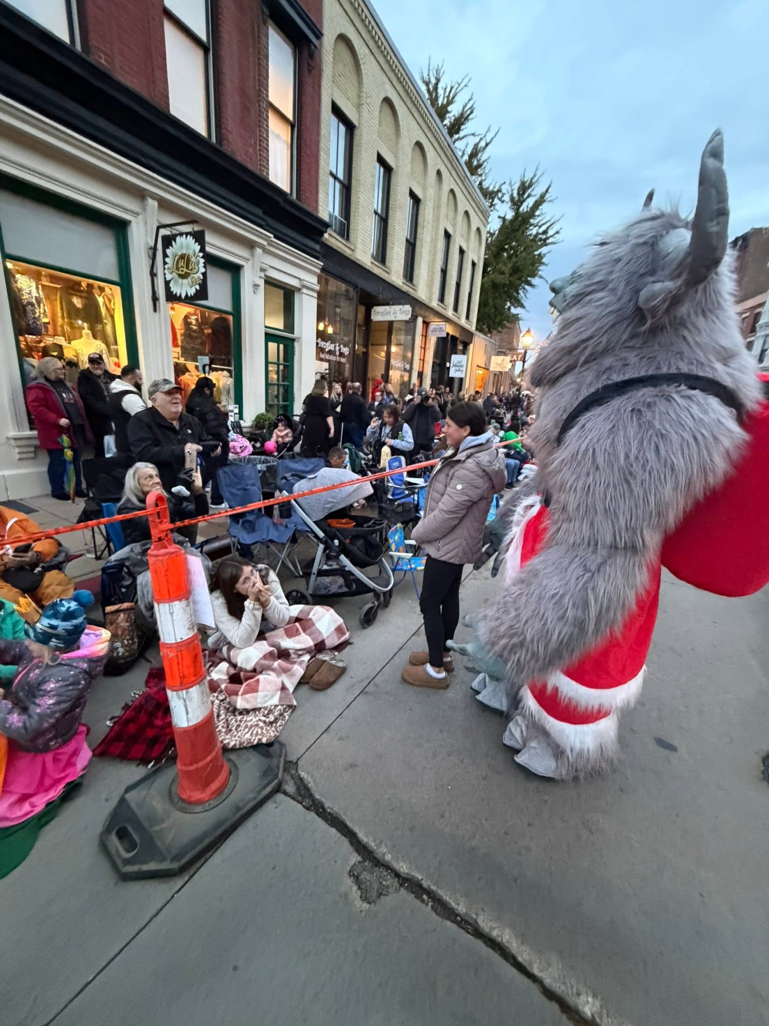 Krampy at the 2025 Galena Halloween Parade, photo 7
