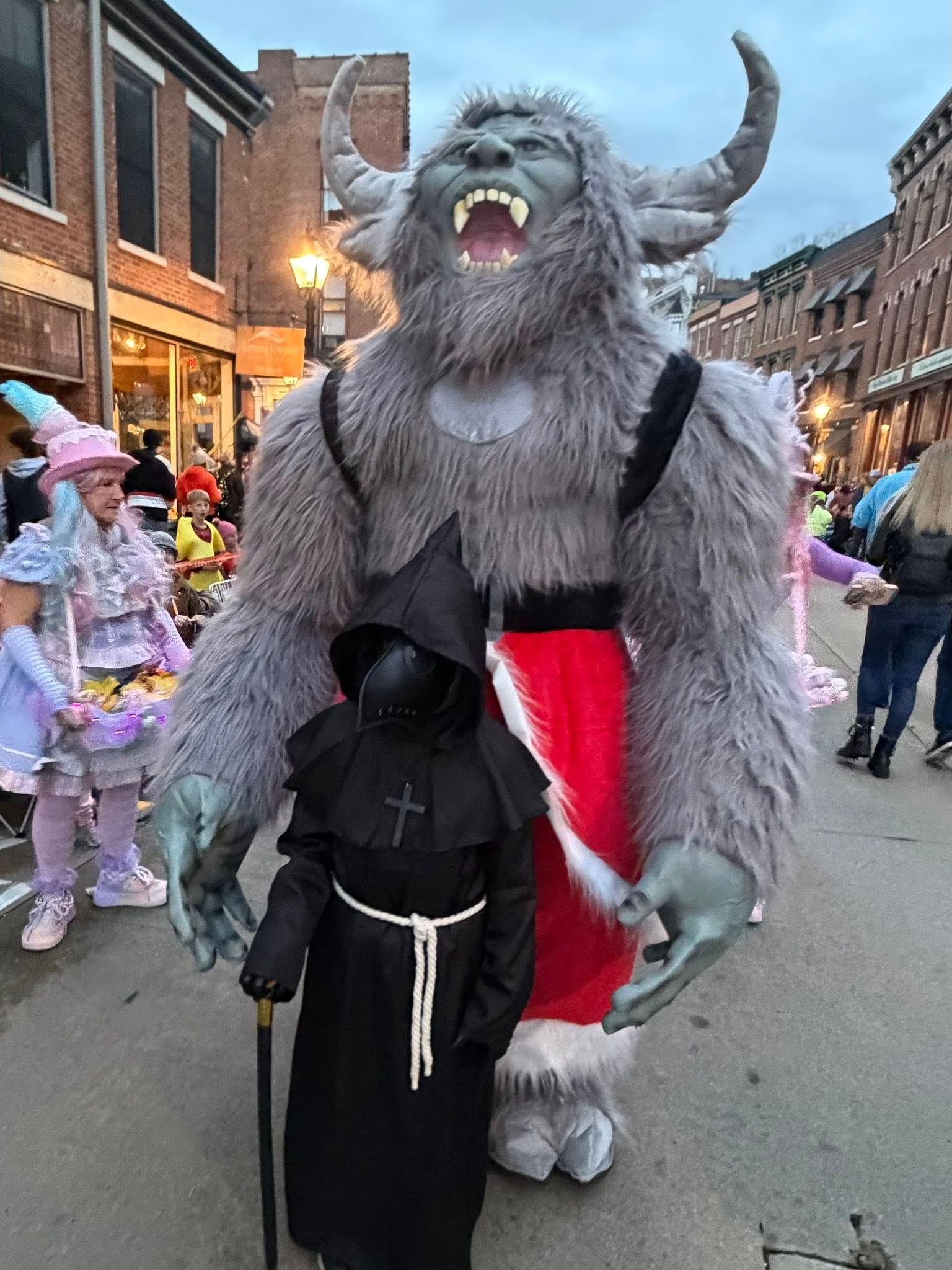 Krampy at the 2025 Galena Halloween Parade, photo 9