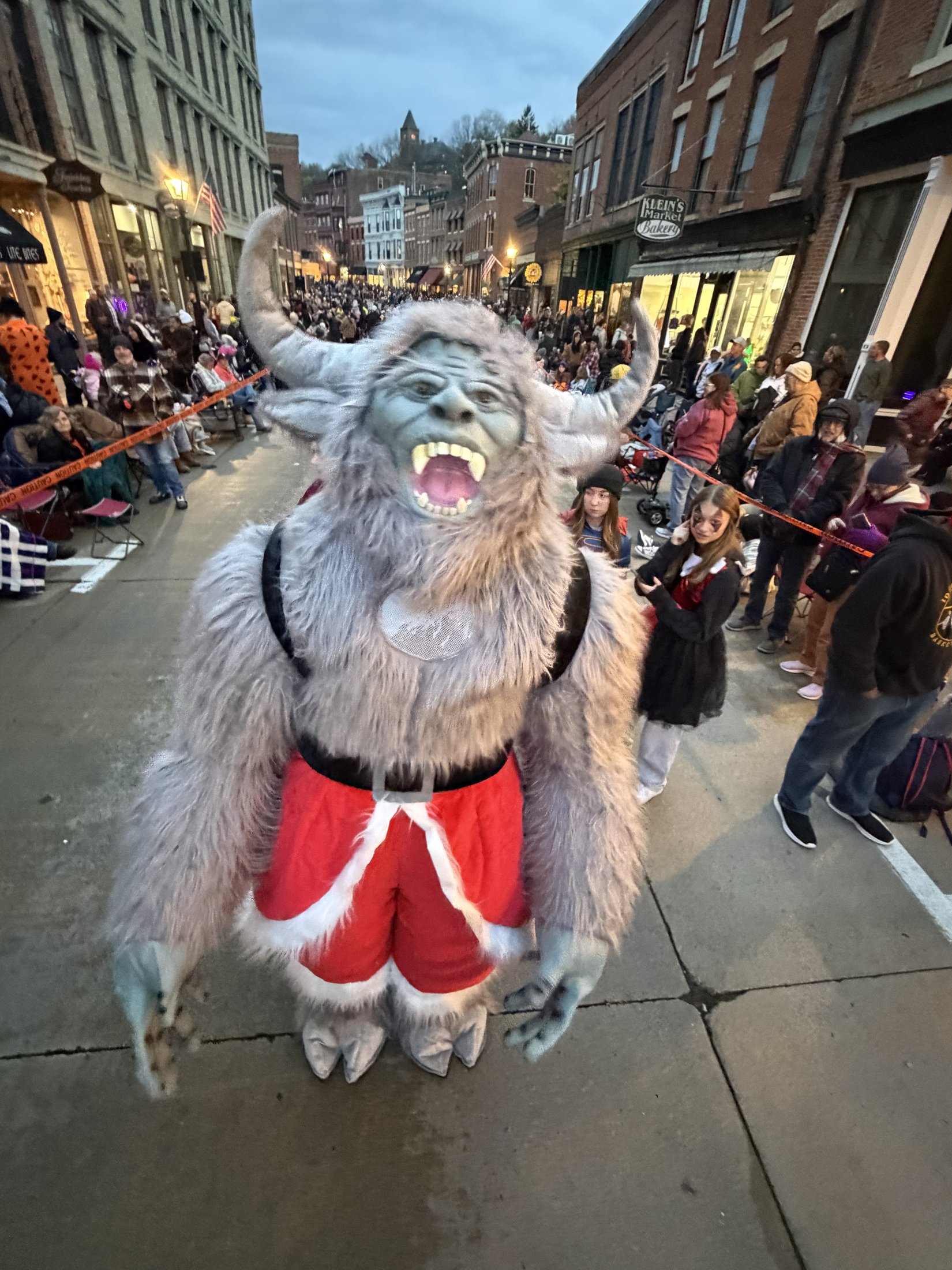 Krampy at the 2025 Galena Halloween Parade, photo 10
