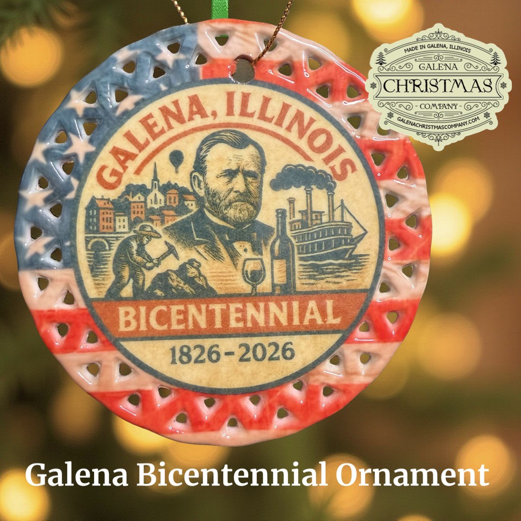 Handmade Galena keepsake ornament from Galena Christmas Company