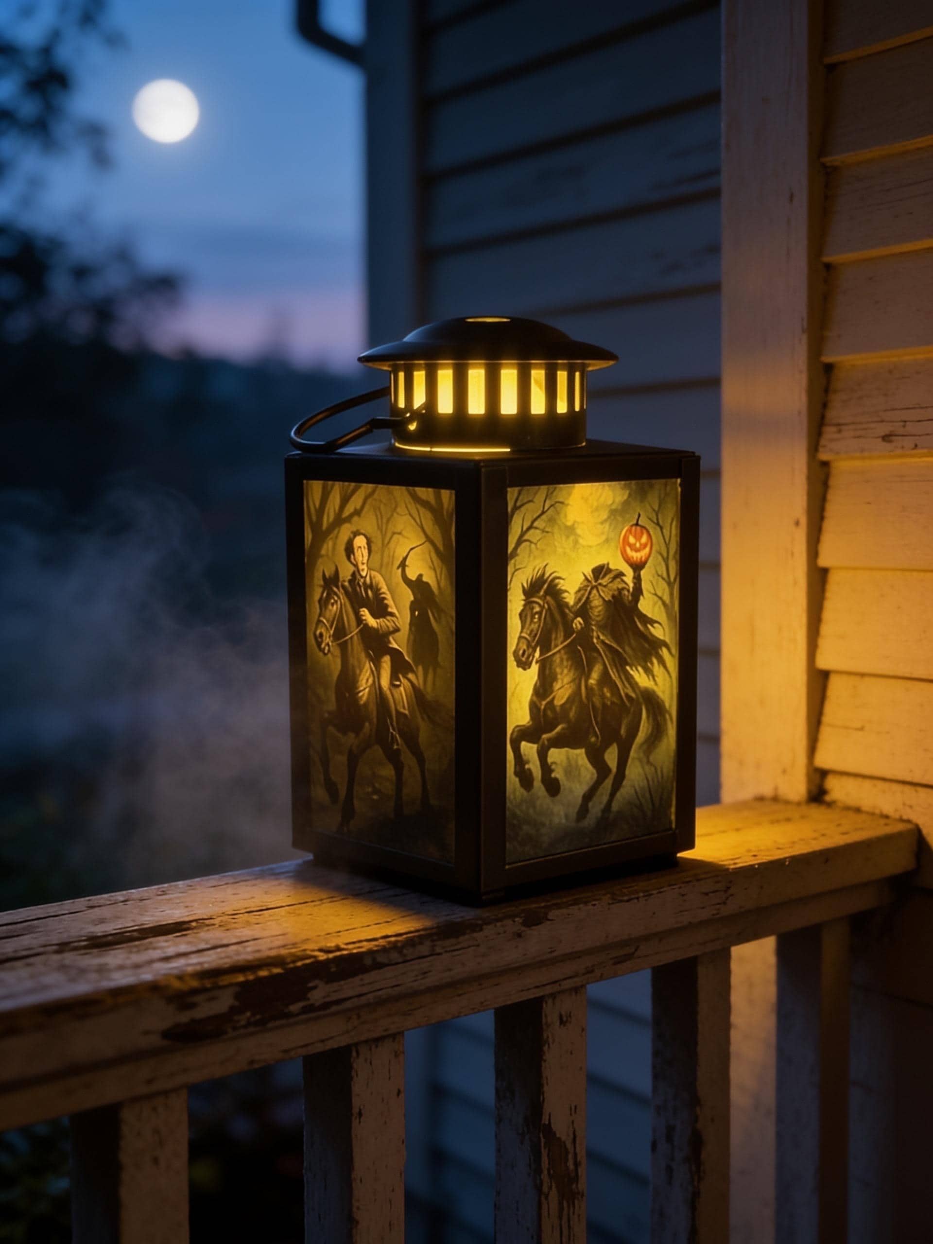 Sleepy Hollow LED Lantern: Headless Horseman & Ichabod Crane, view 2