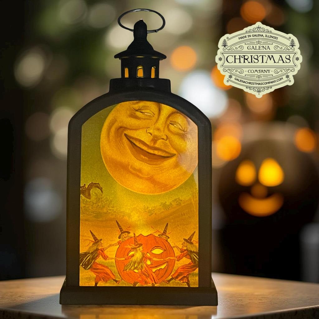 Vintage Style Merry Halloween Lantern LED Holiday Accent Lamp 6-inch / HAL/004, view 1