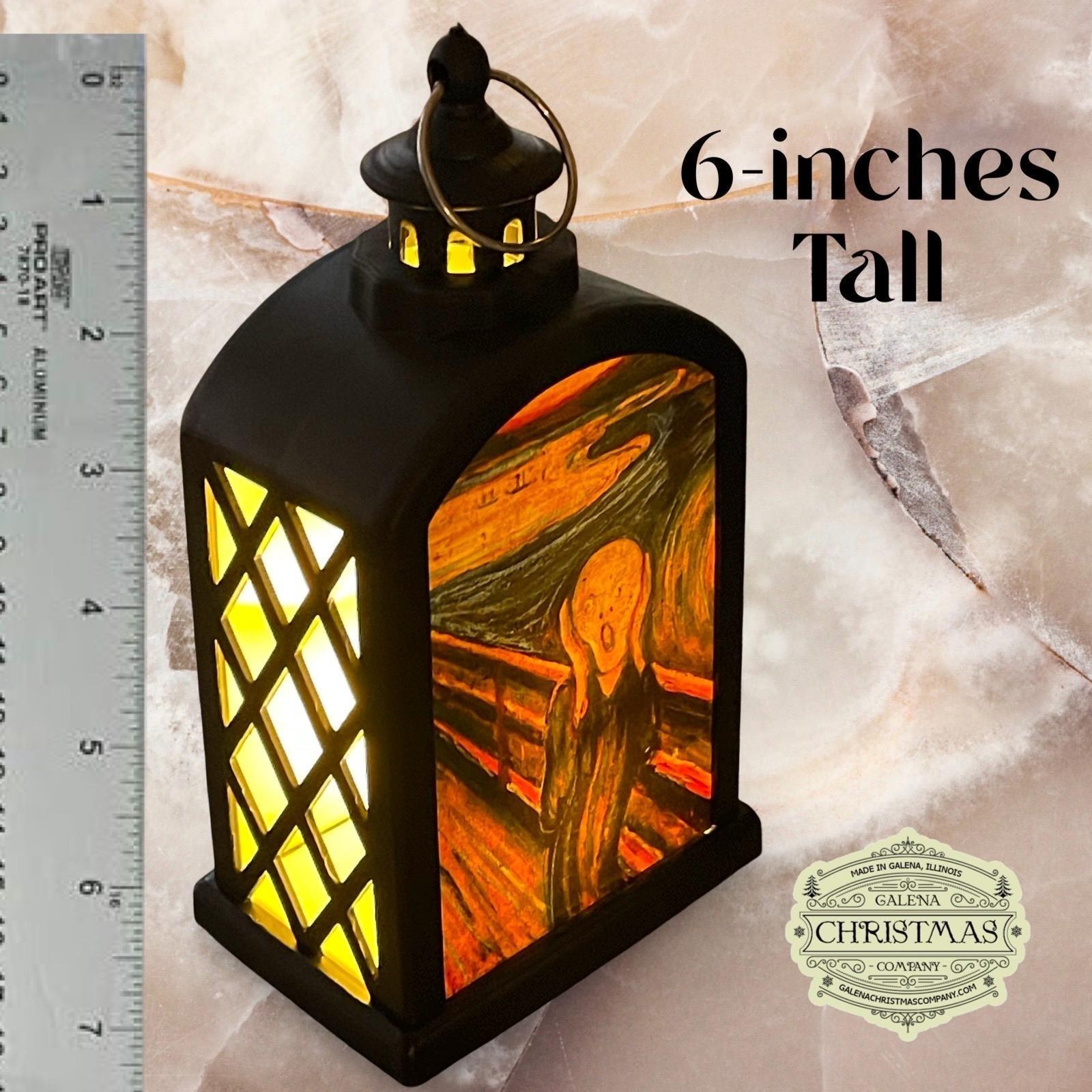 The Scream LED Edvard Munch Accent Lantern – 6-Inch Double-Sided Display / SCR25/001, view 2