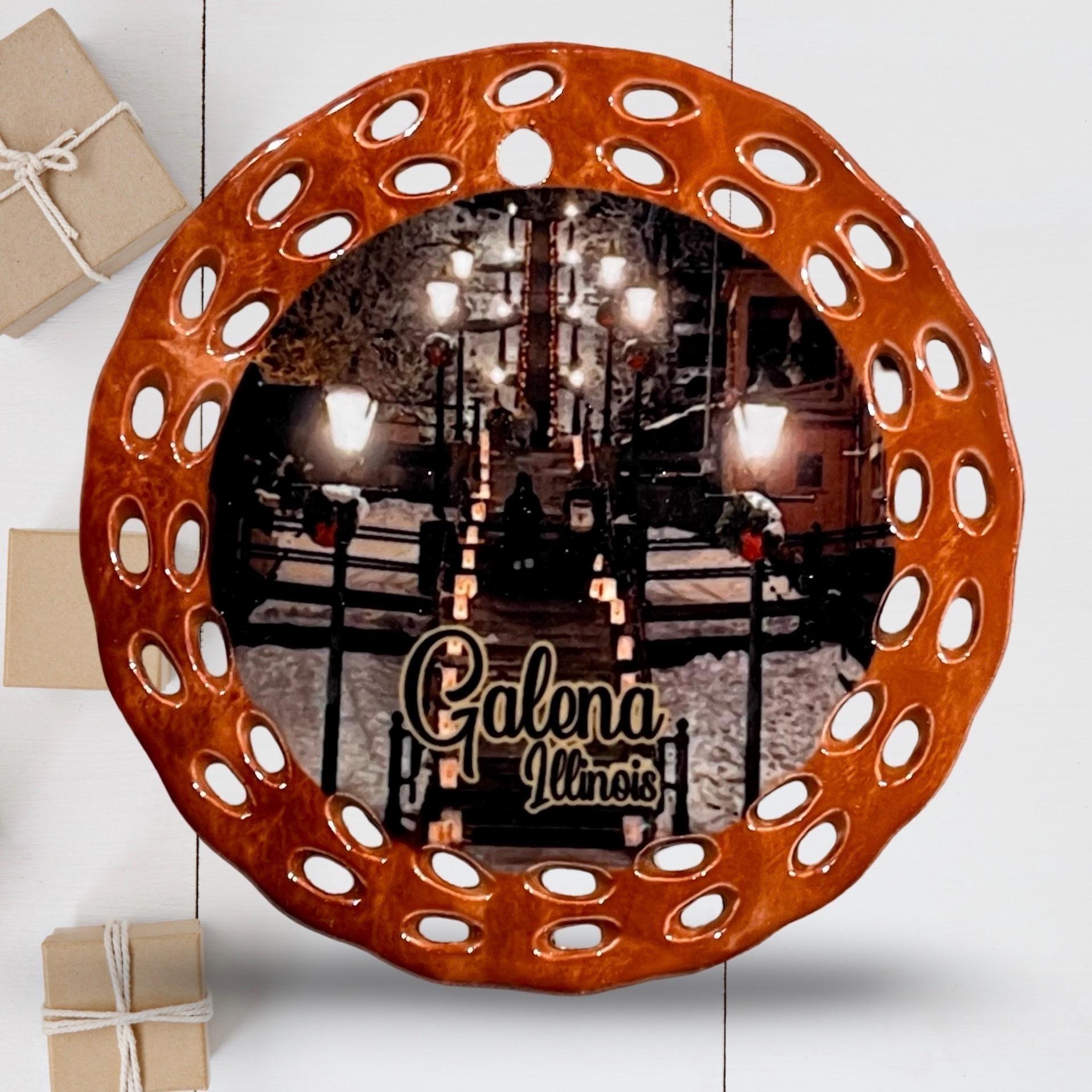 Galena Illinois Christmas Holiday High School Stairs at Luminaria Double-Sided R24/005