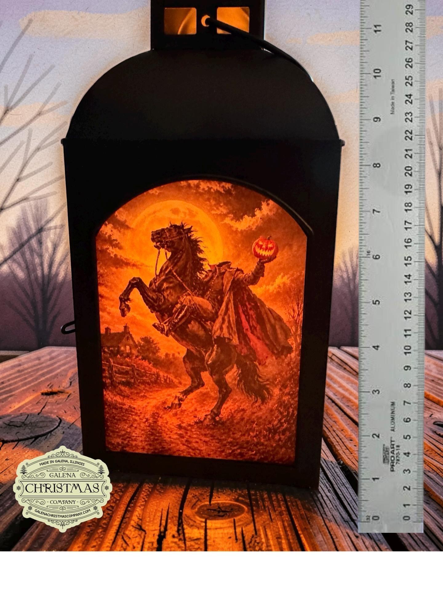 Limited Edition Sleepy Hollow Headless Horseman LED Flame Lantern 0026SH, view 3