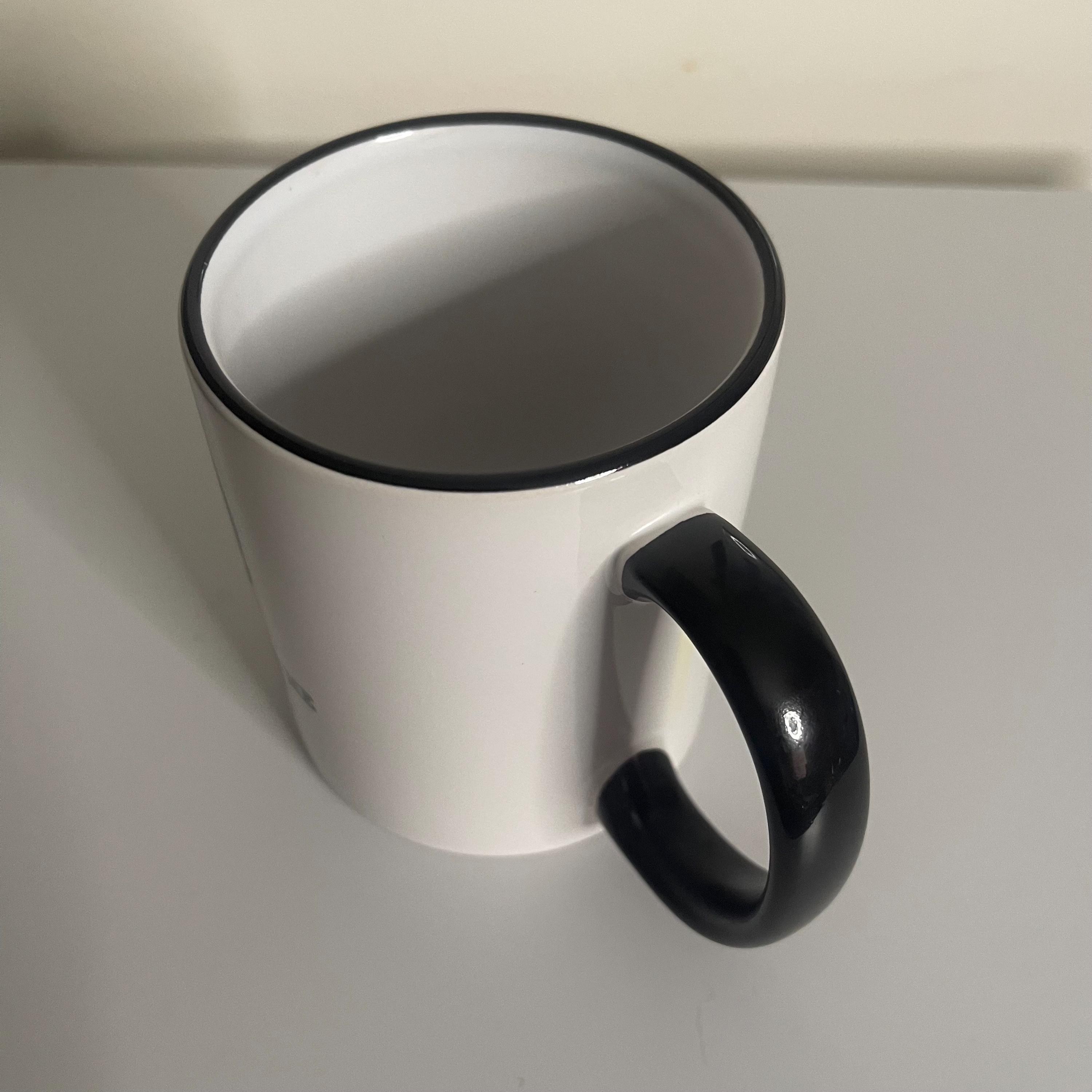 Coffee makes me feel less murdury skull 11oz dark humor coffee mug two-sided, view 2