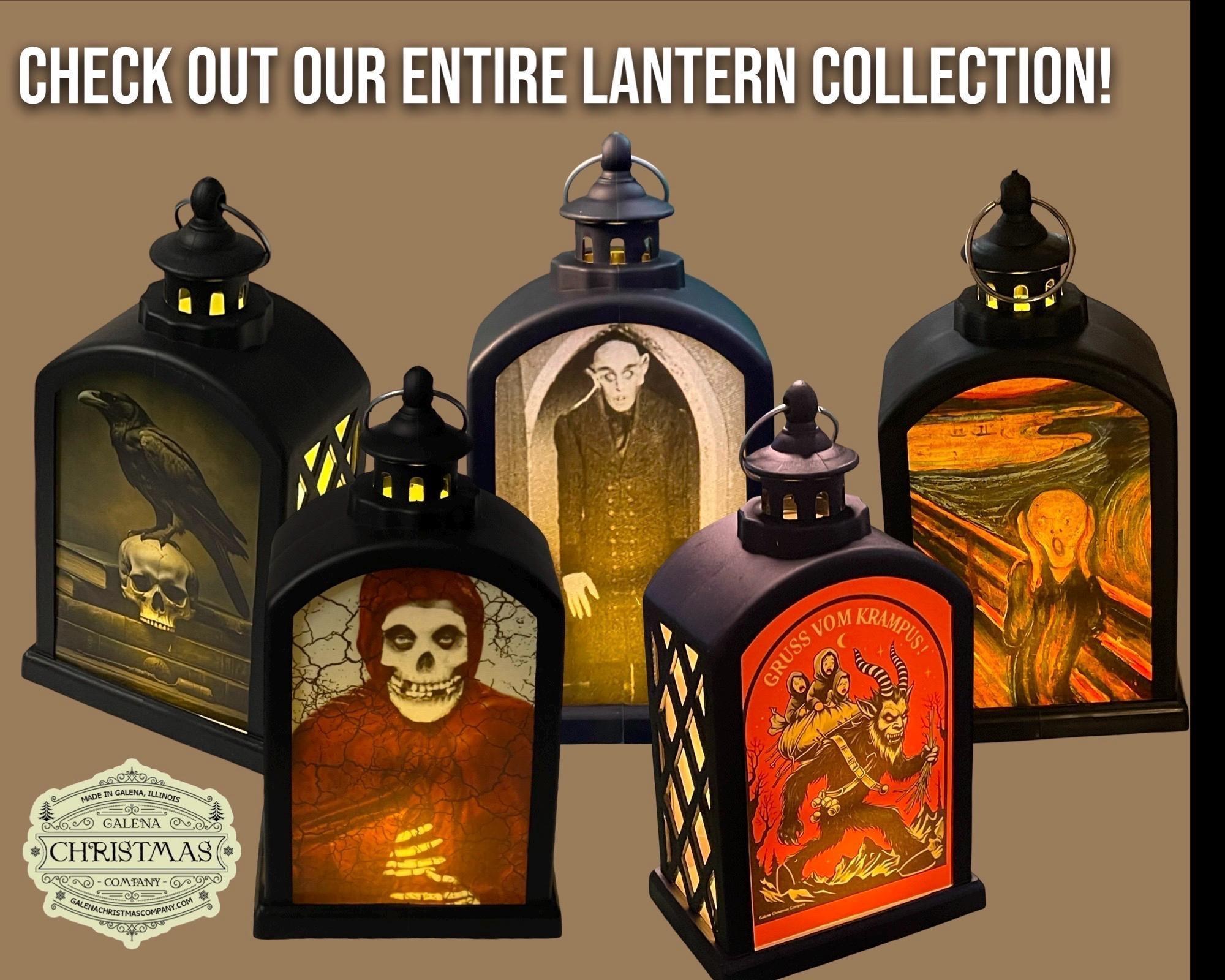 Le Chat Noir Lantern: Vintage Parisian Cabaret LED Light, view 5