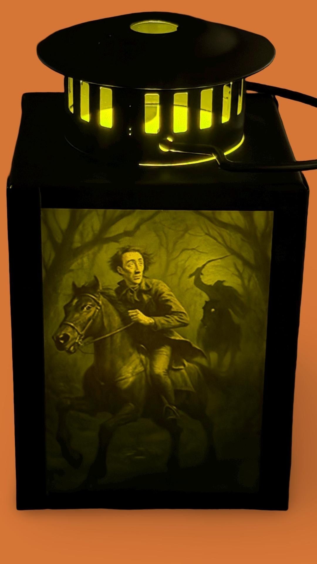 Sleepy Hollow LED Lantern: Headless Horseman & Ichabod Crane, view 4