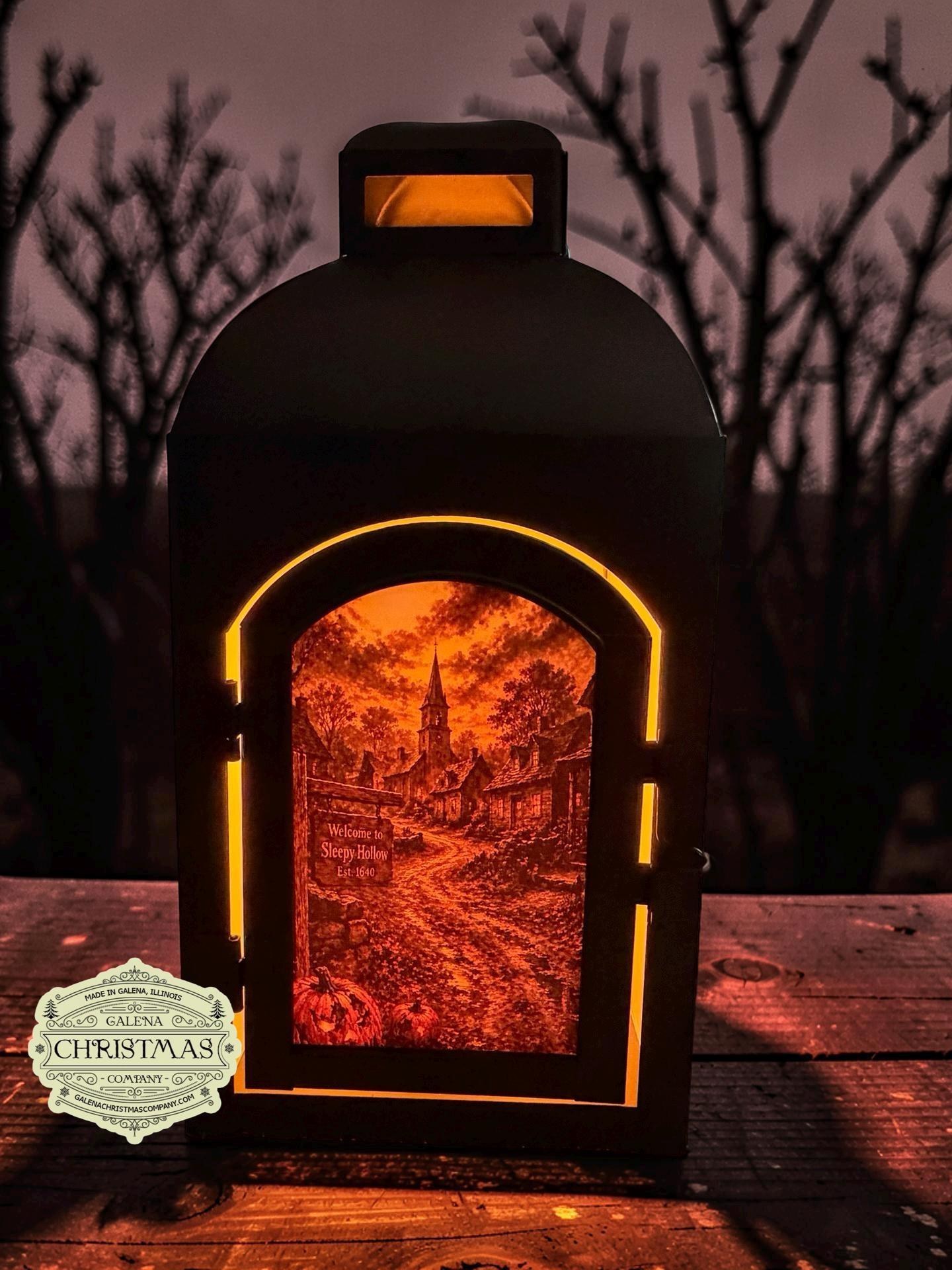 Limited Edition Sleepy Hollow Headless Horseman LED Flame Lantern 0026SH, view 4