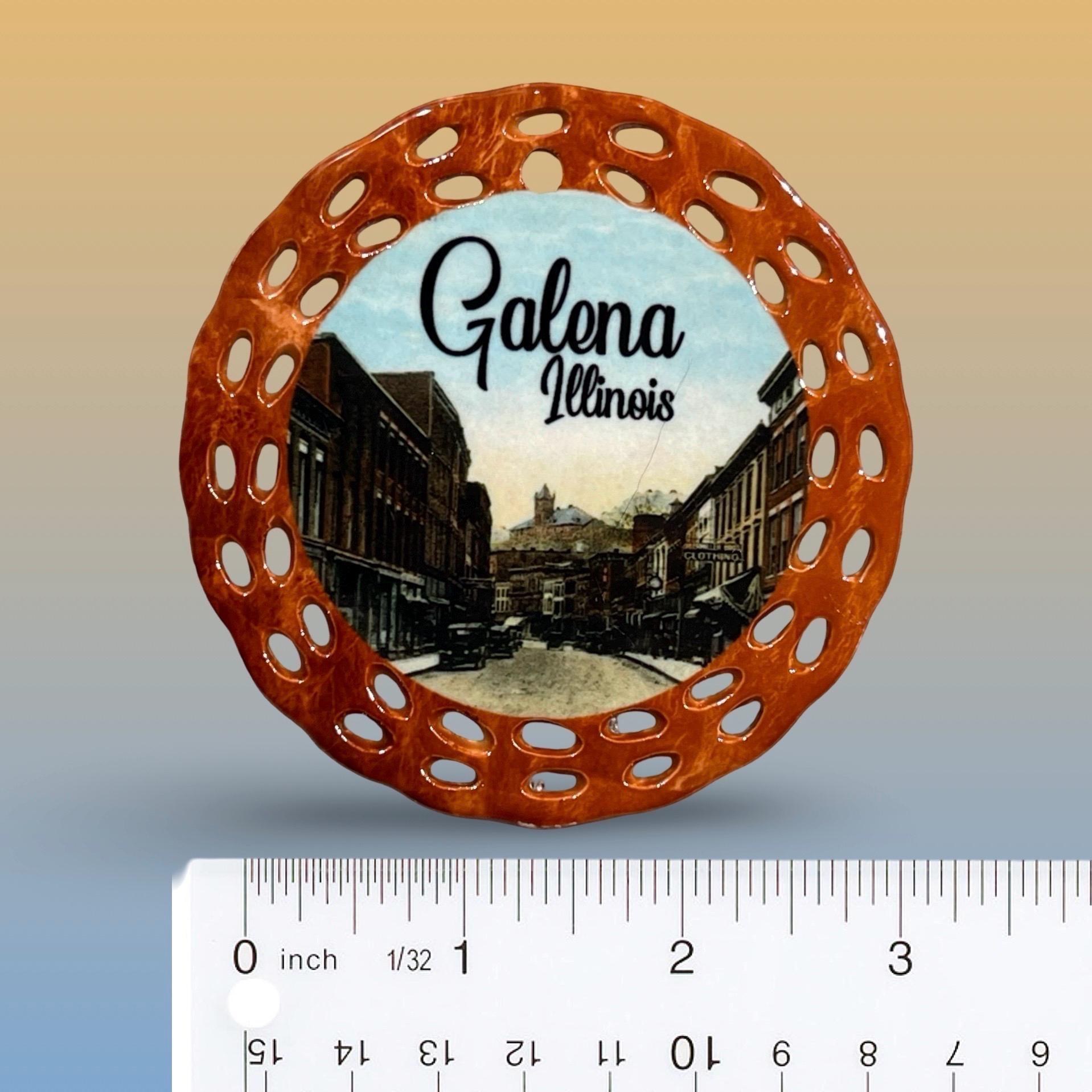 Galena Illinois Christmas Holiday Ornament Rust Double-Sided R24/006, view 2