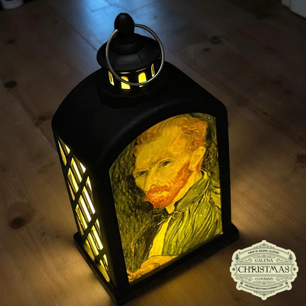 Vincent van Gogh Accent Lantern – Café Terrace at Night Double-Sided LED Lantern/ VV25/001, view 4