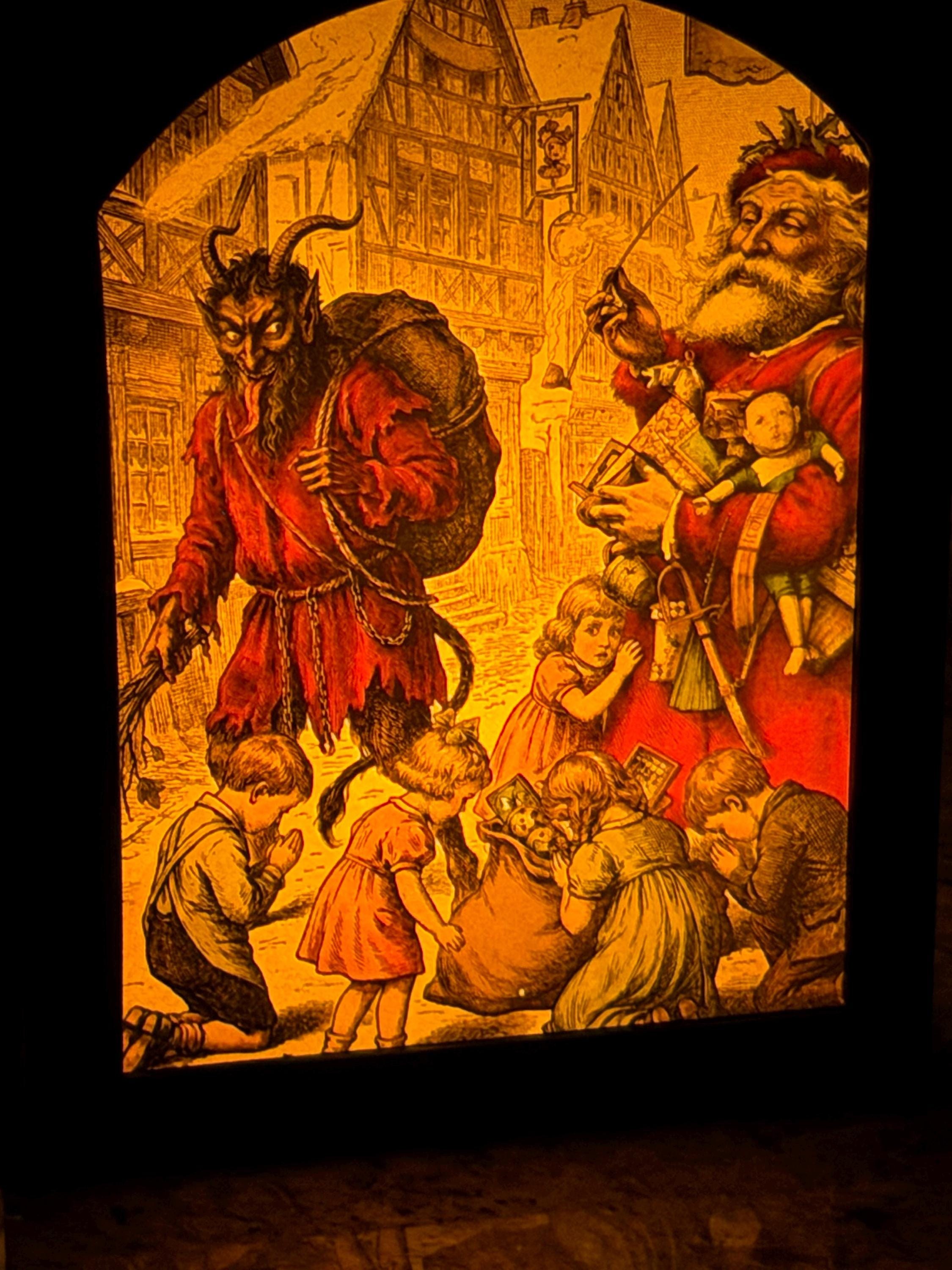 Limited Edition Krampus / St. Nicholas / Santa Multi Mode Rechargeable LED Flame Lantern Remote Control 0026SH, view 5