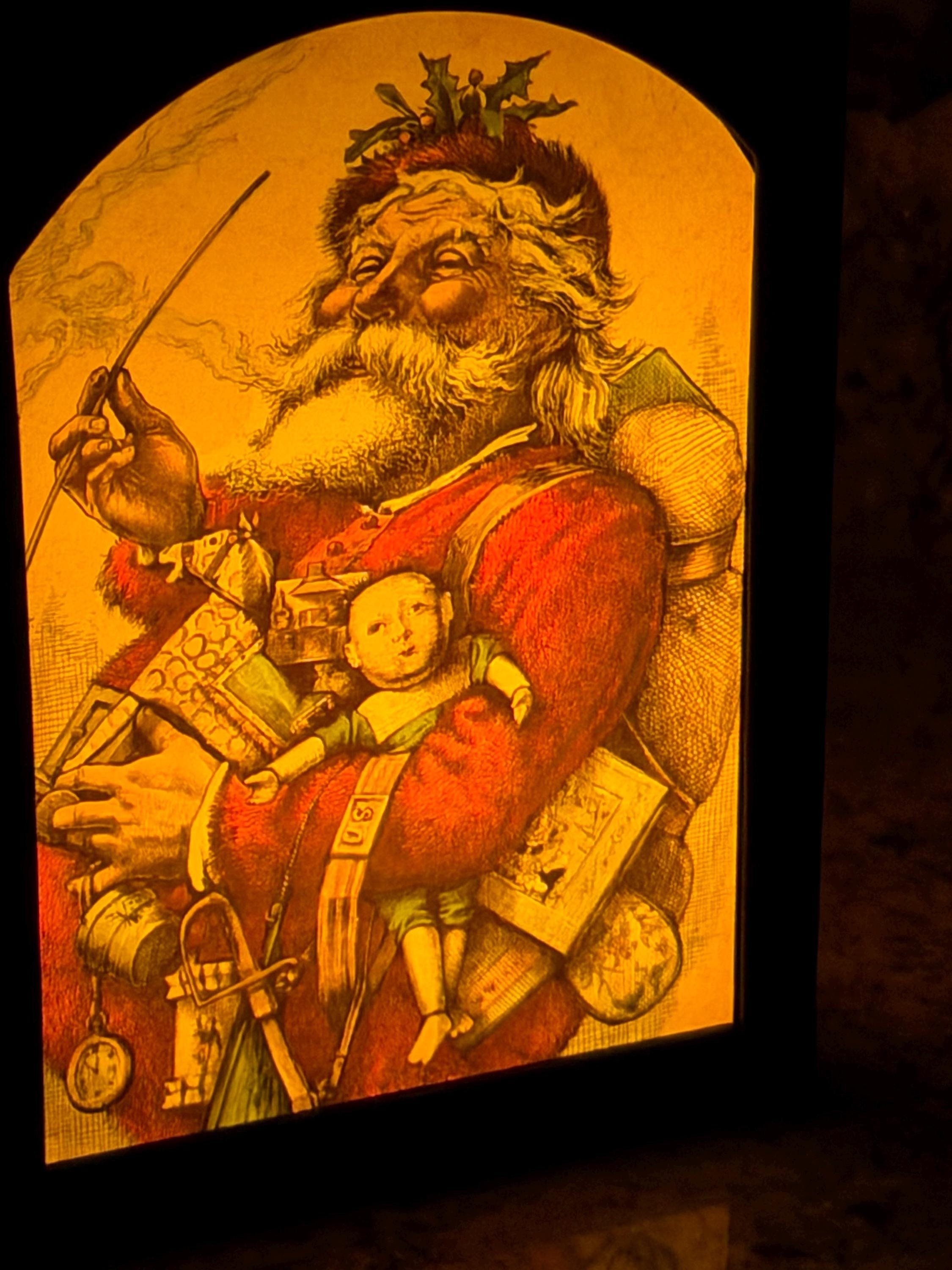 Limited Edition Krampus / St. Nicholas / Santa Multi Mode Rechargeable LED Flame Lantern Remote Control 0026SH, view 6