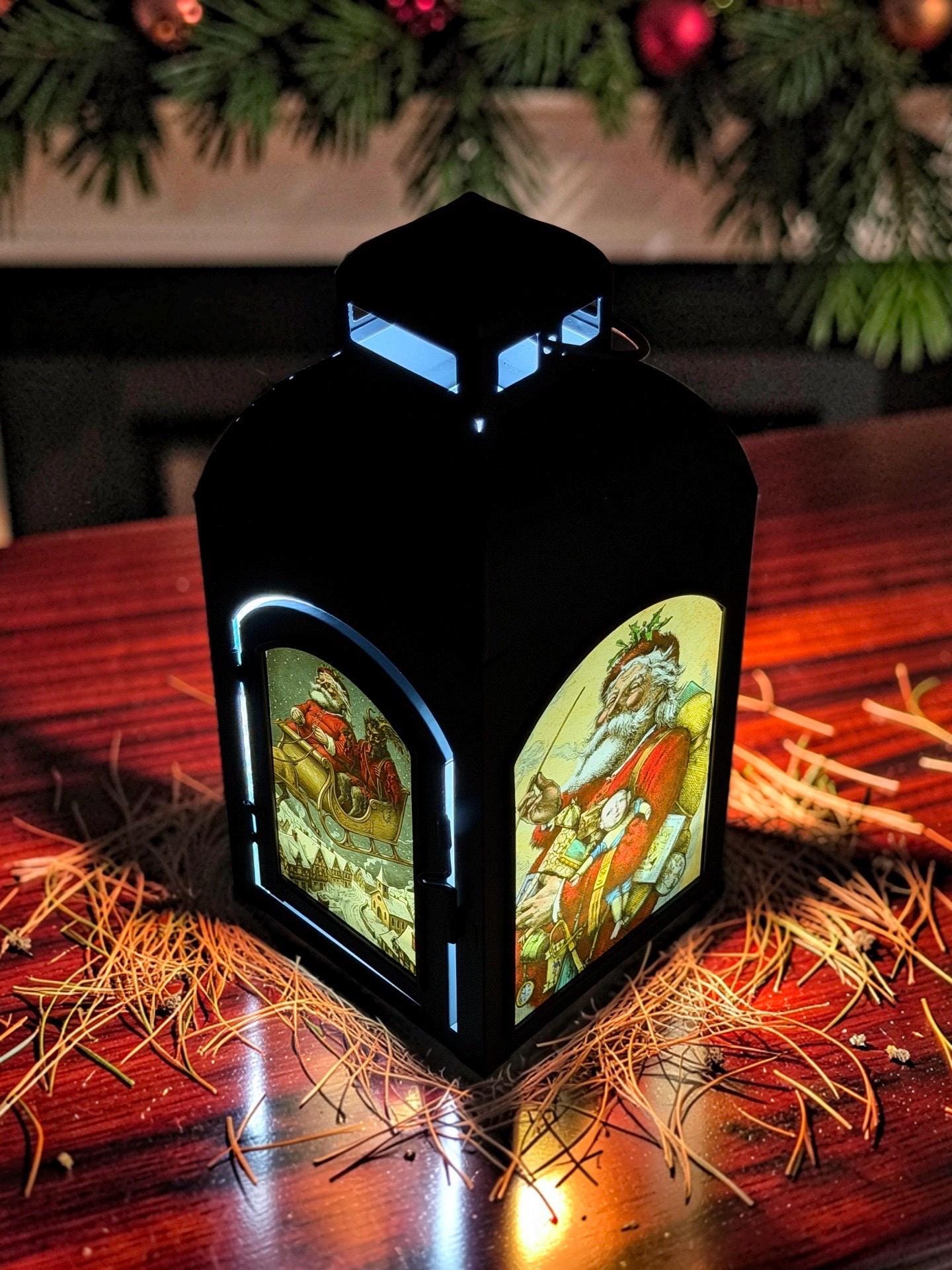 Limited Edition Krampus / St. Nicholas / Santa Multi Mode Rechargeable LED Flame Lantern Remote Control 0026SH