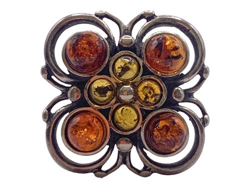 Baltic amber ring