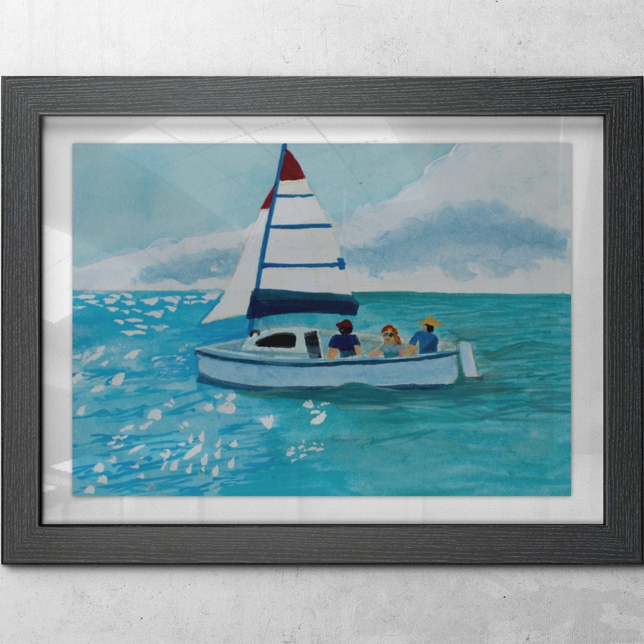 Sailboat in Florida Waters, view 3