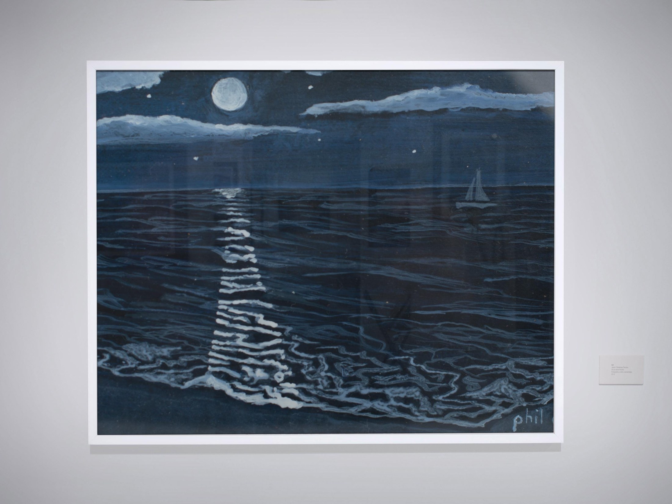 Moonlit tropical beach Artwork, view 2
