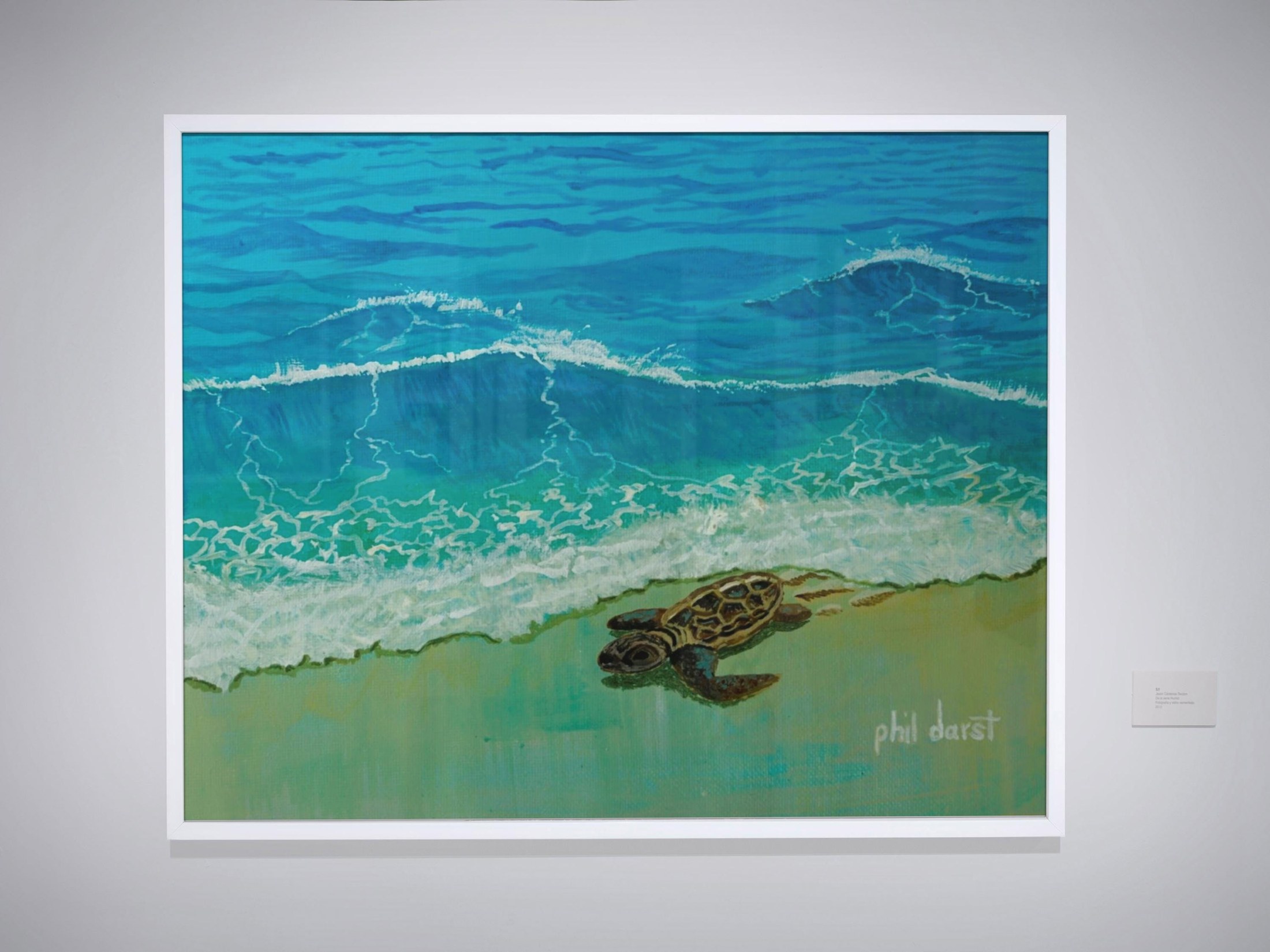 Baby Sea Turtle Beach Scene Print - Siesta Key Coastal Decor, view 2