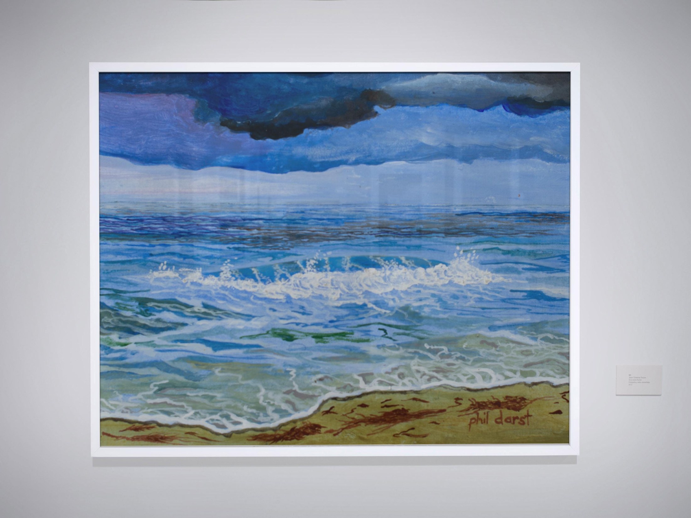 Ocean Waves wash up on a sunny Florida Beach - Coastal Art Print, view 2