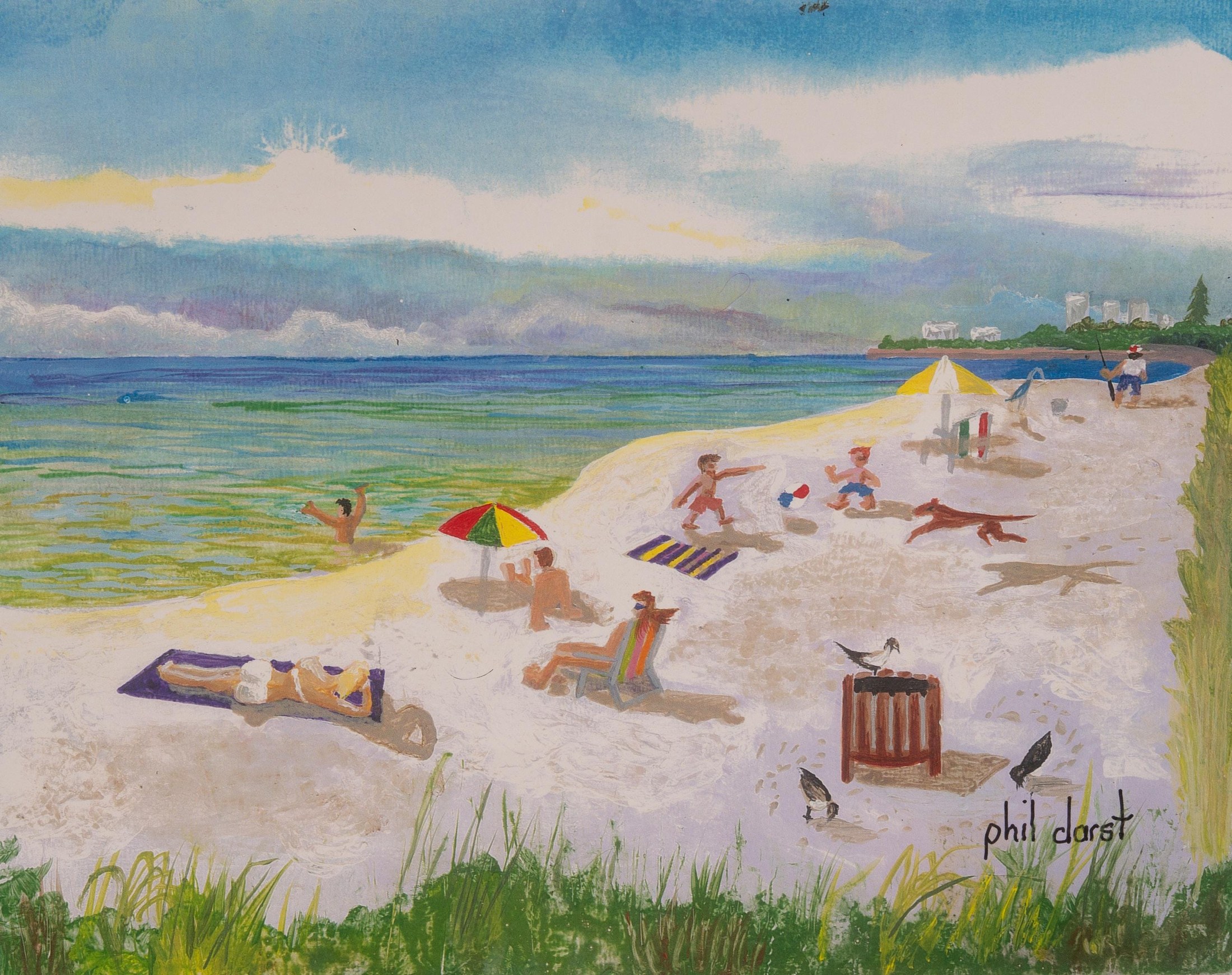A sunny day at Siesta Key Beach