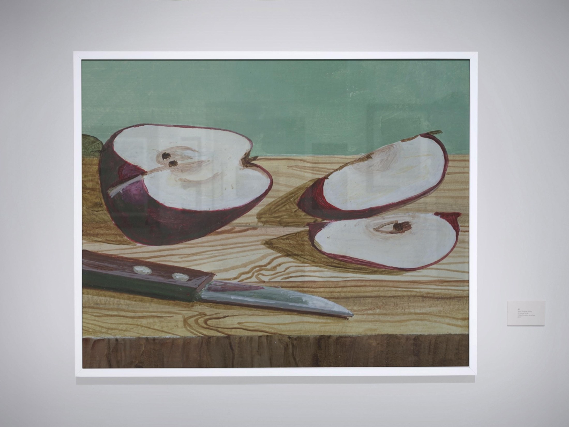 Apple still life painting, acrylic painting, hand painted, original artwork, perfect gift for any occasion, view 3