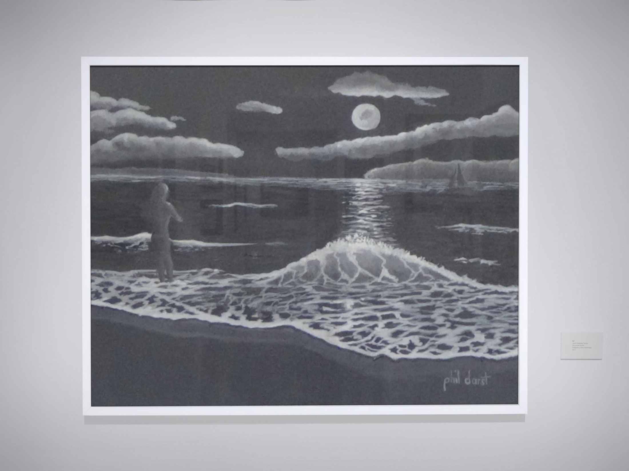 Full moon over the tropical ocean seascape print perfect housewarming gift, view 2