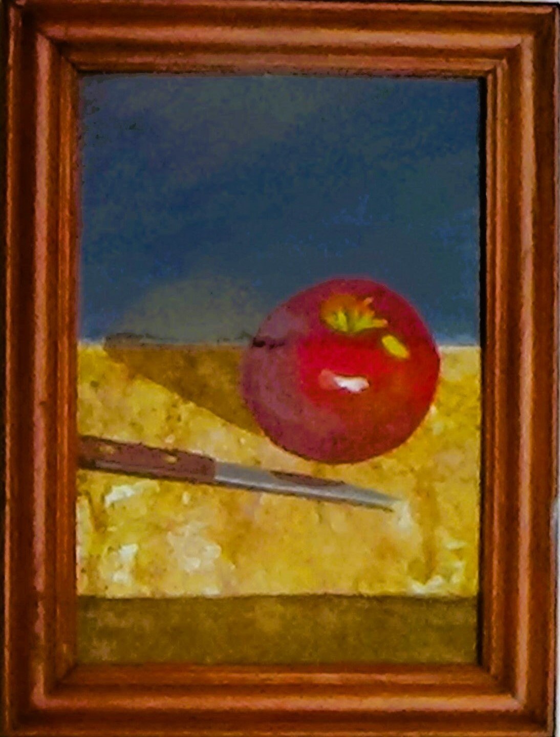 Tasty Apple still life acrylic painting, view 3