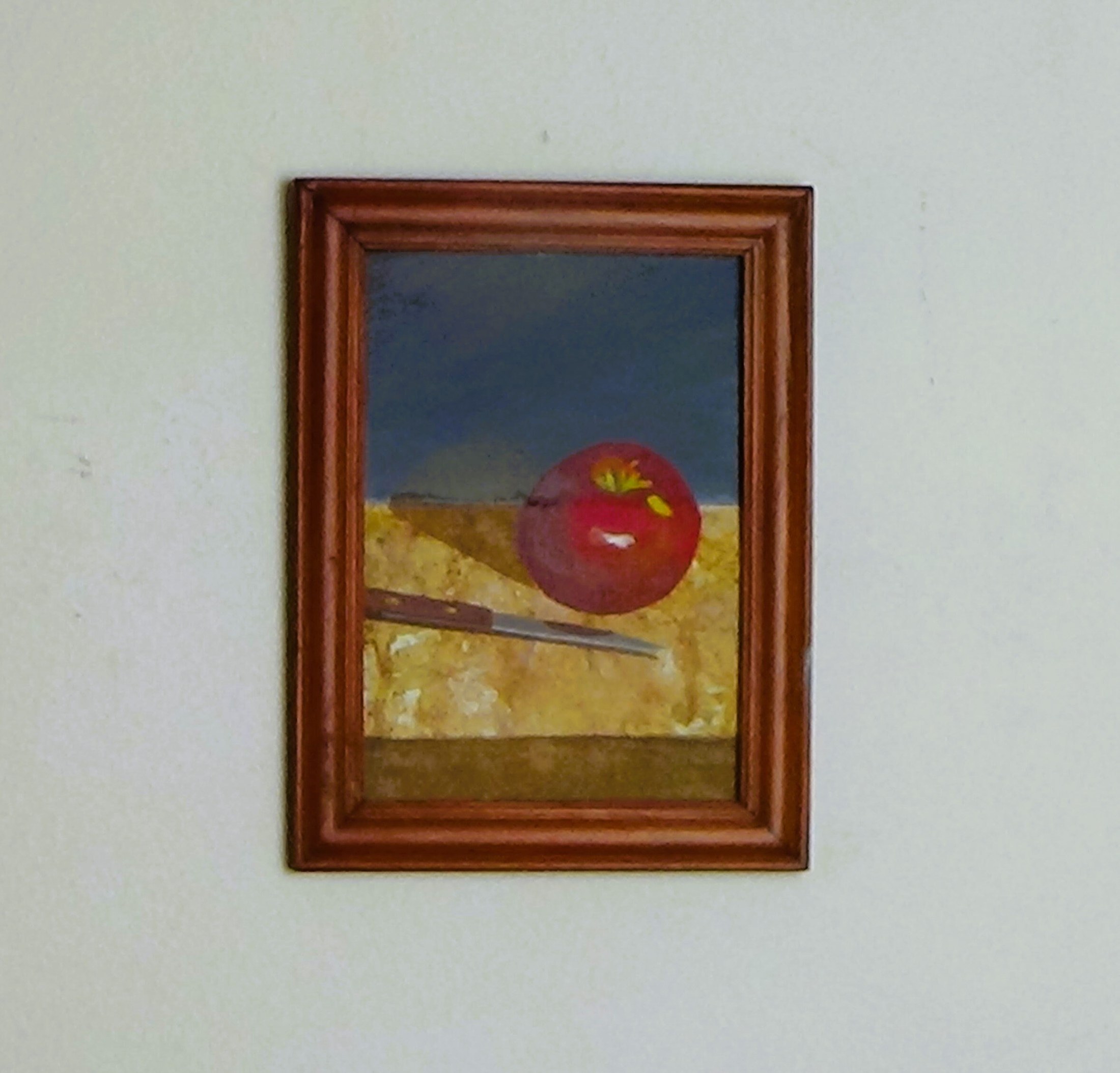 Tasty Apple still life acrylic painting, view 4
