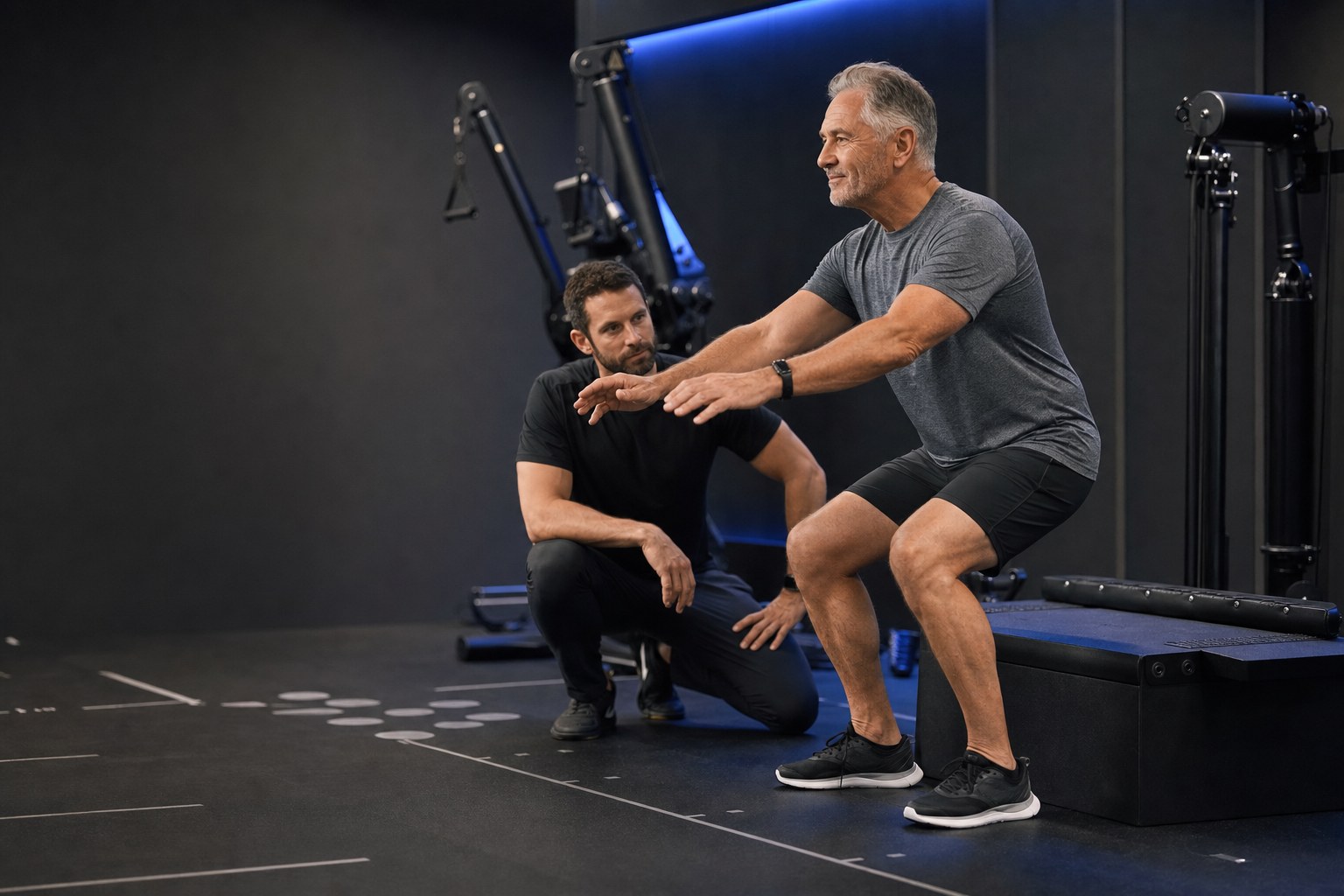 Controlled movement in a modern performance assessment studio